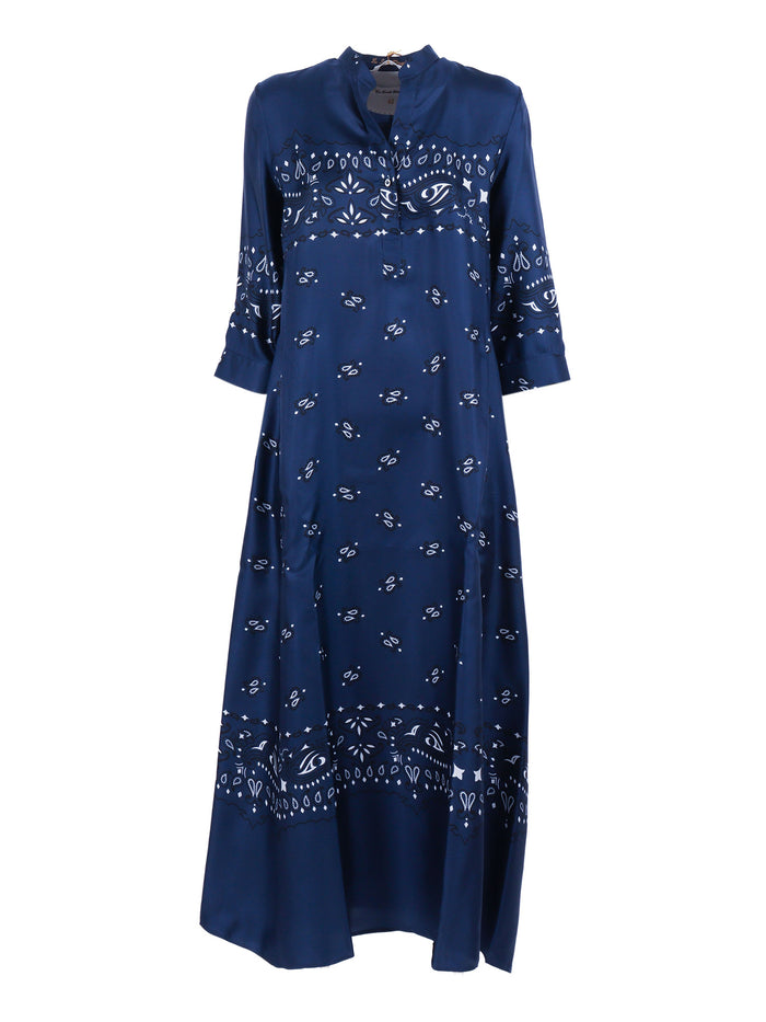 Blu Patterned Dress Blue Abiti E Tute Donna
