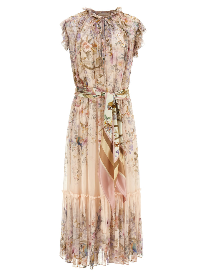 Rebellion Flutter dress Beige Viscose