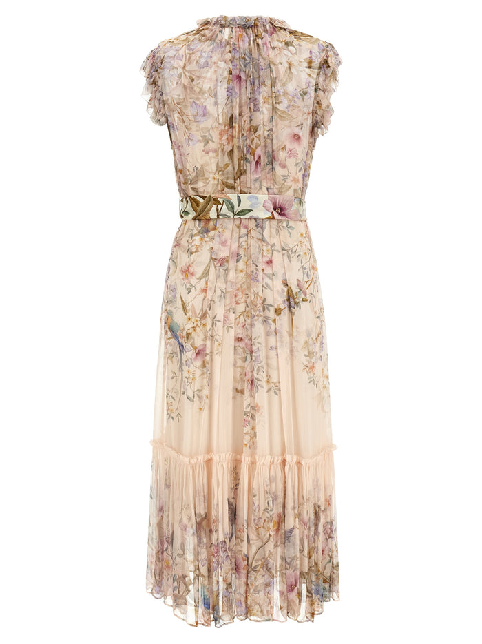 Rebellion Flutter dress Beige Viscose