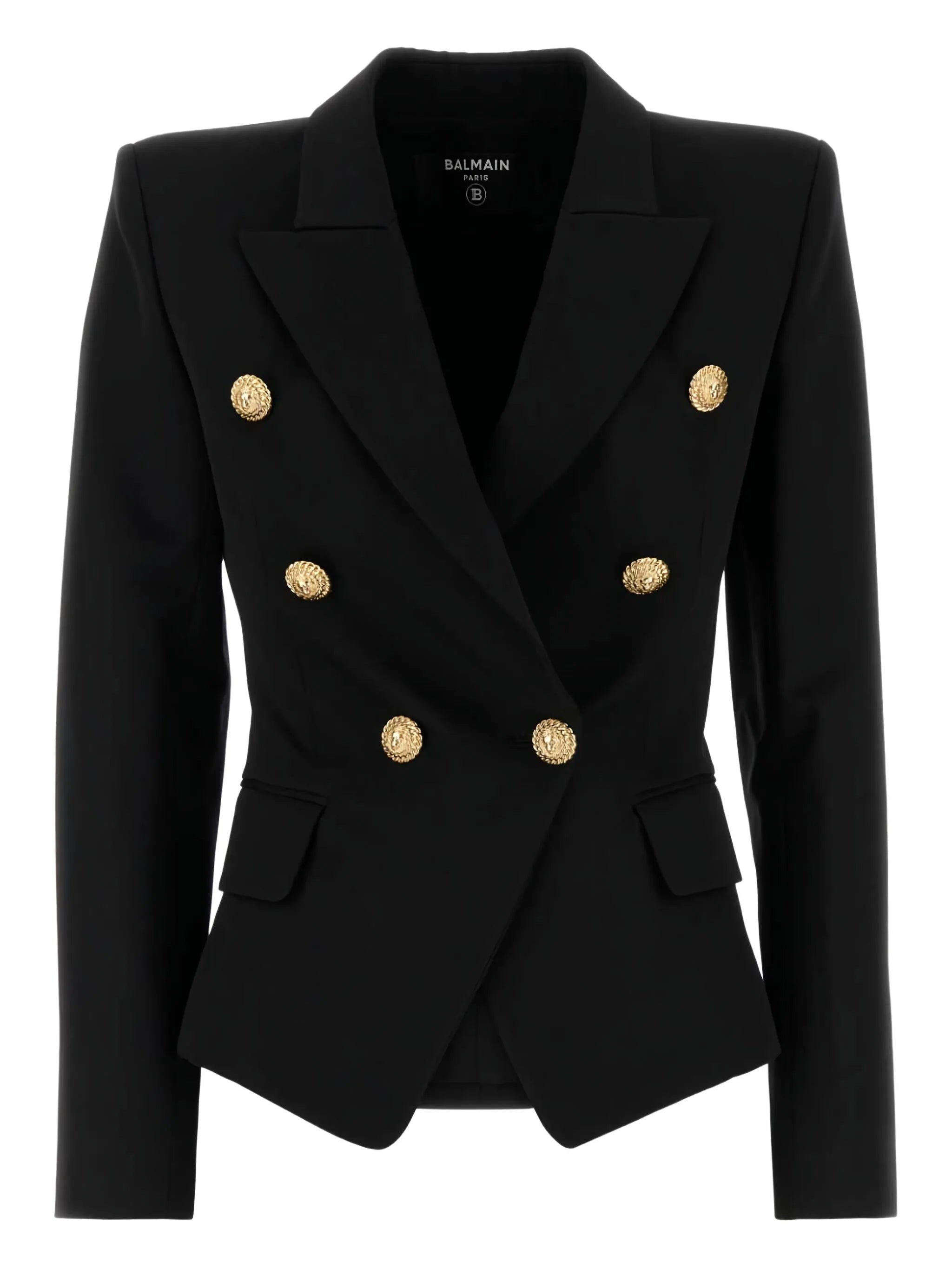 Other Fitted-Collect Black Blazer