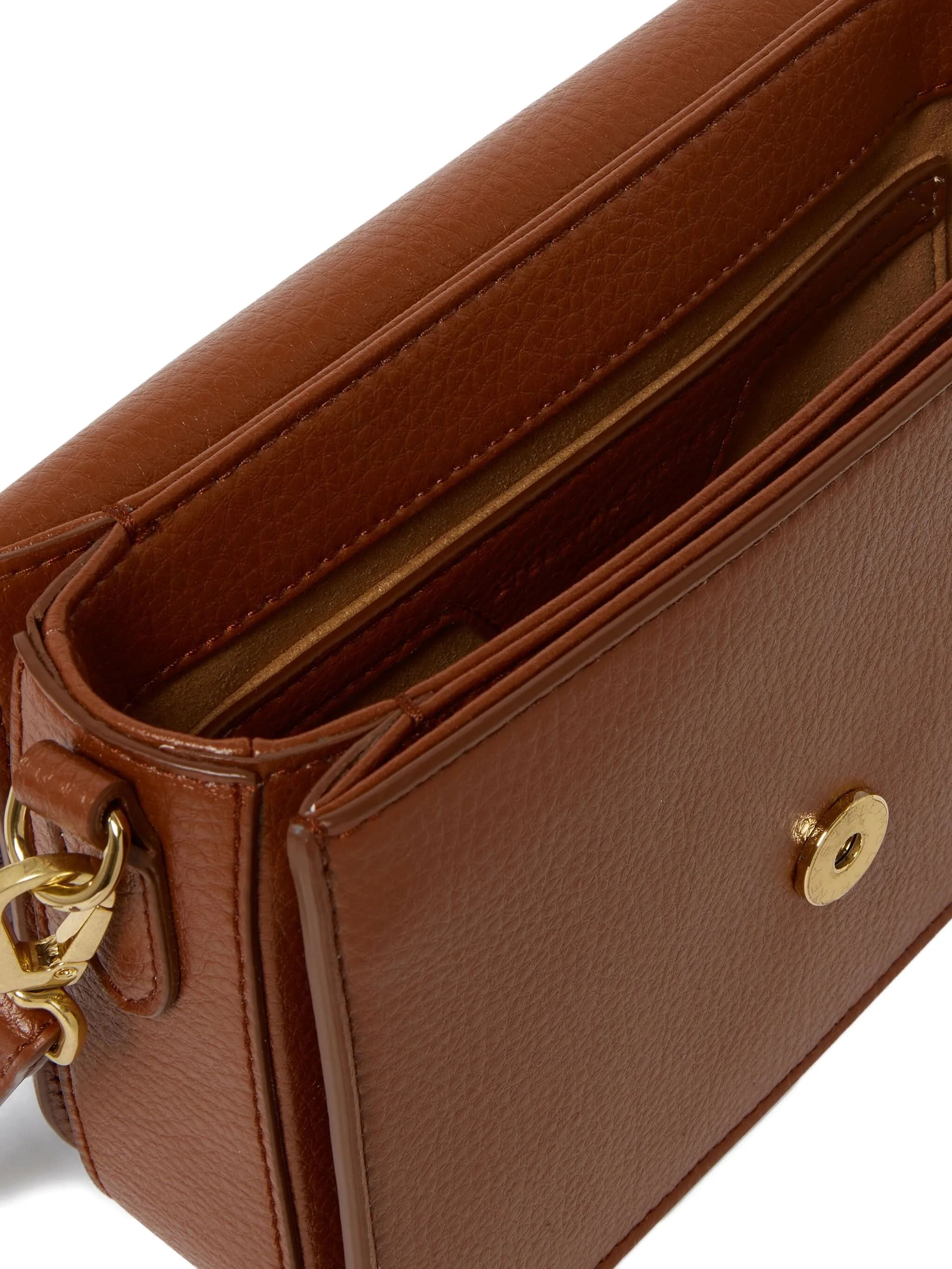 Borsa Messenger A Tracolla Con Logo Brown