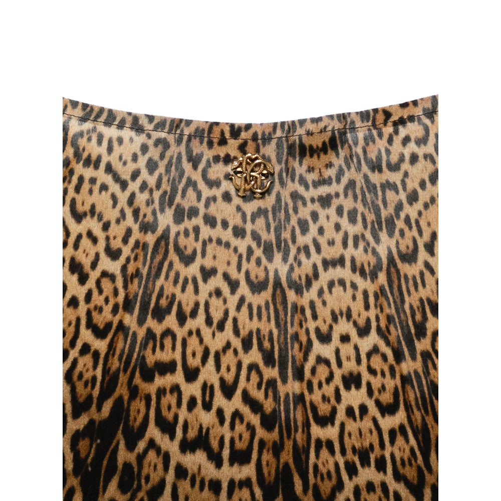 Dress Roberto Cavalli Brown Fabric: 100