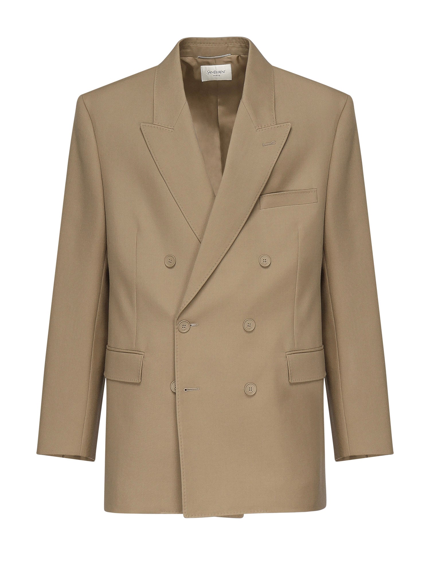 Saint Laurent Jackets Beige Wool
