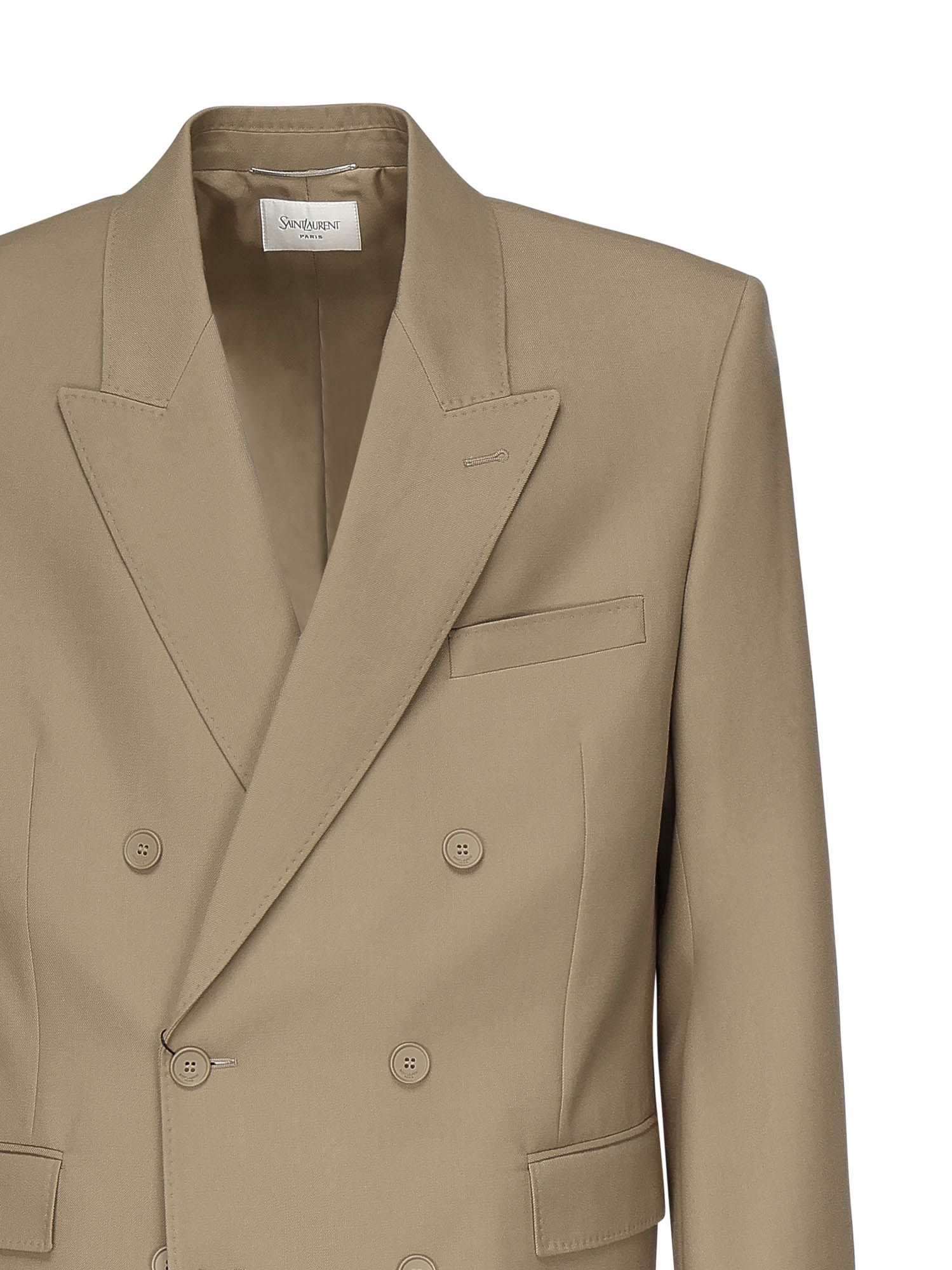 Saint Laurent Jackets Beige Wool