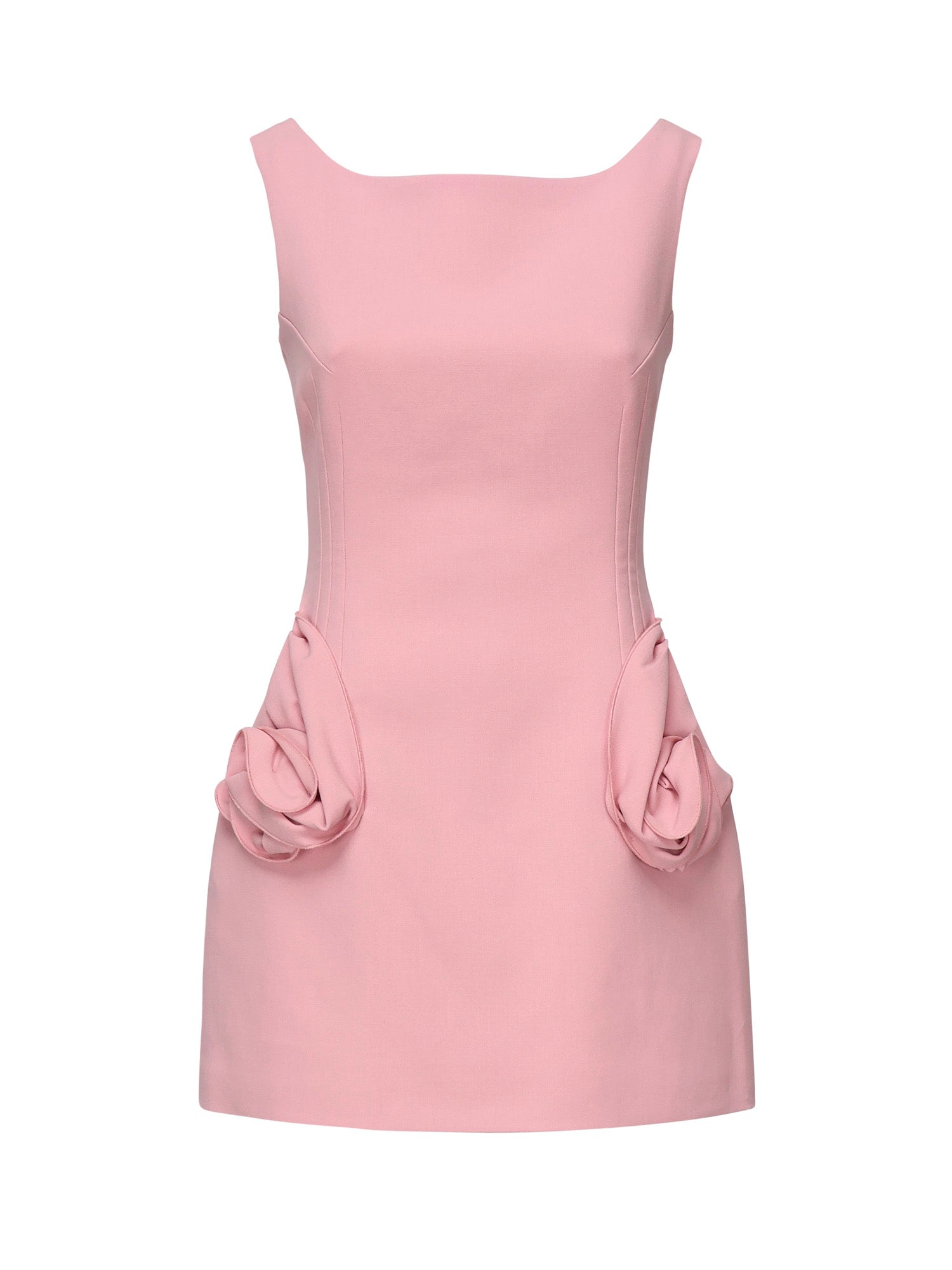 Magda Burtym Dresses Pink Wool Elastane