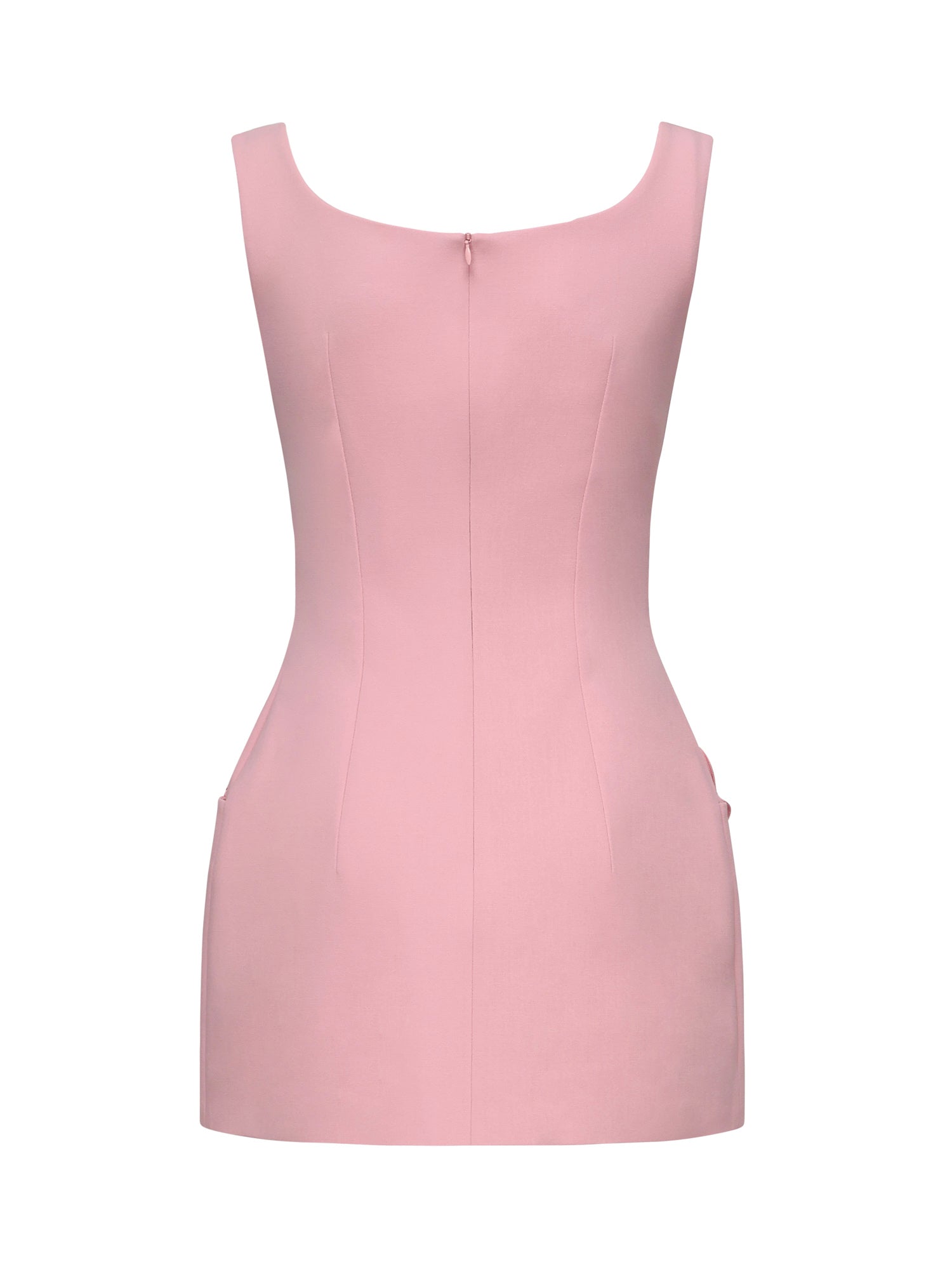 Magda Burtym Dresses Pink Wool Elastane