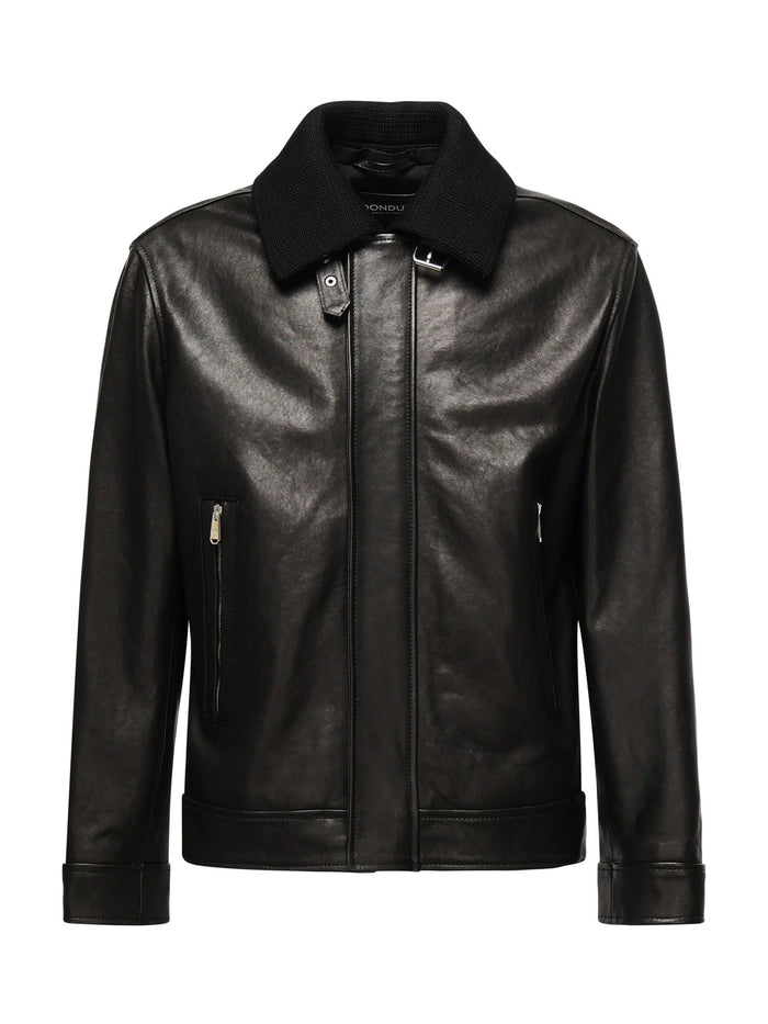 Dondup Coats Black Lambskin