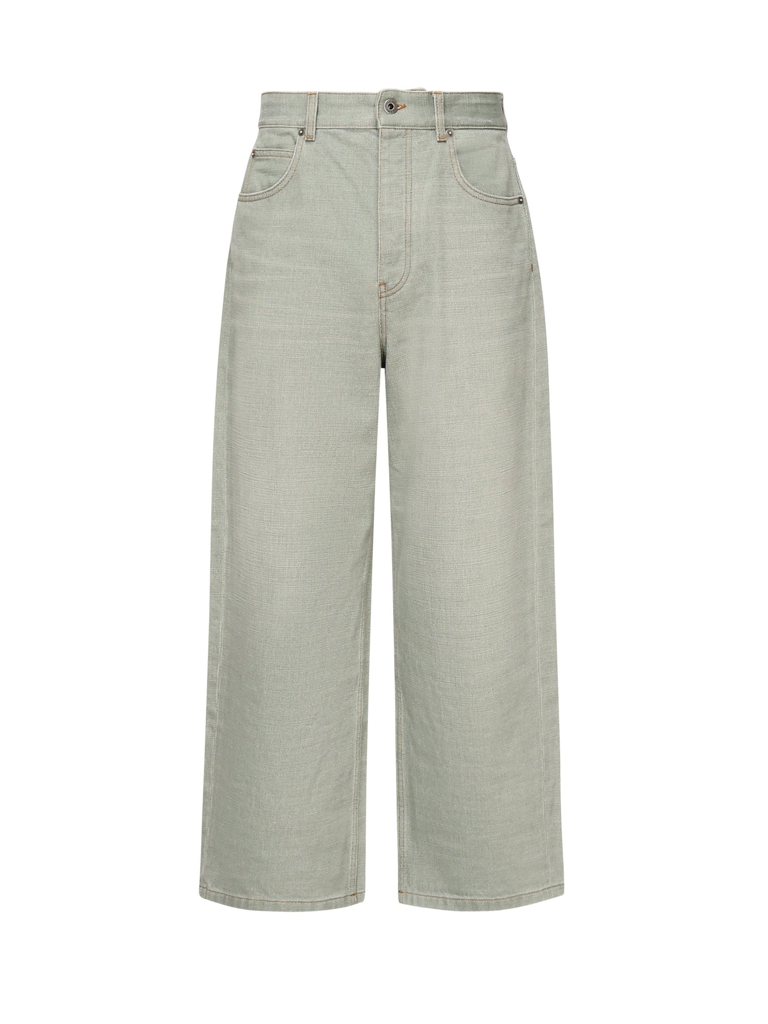 Loewe Jeans Khaki Green Cotton