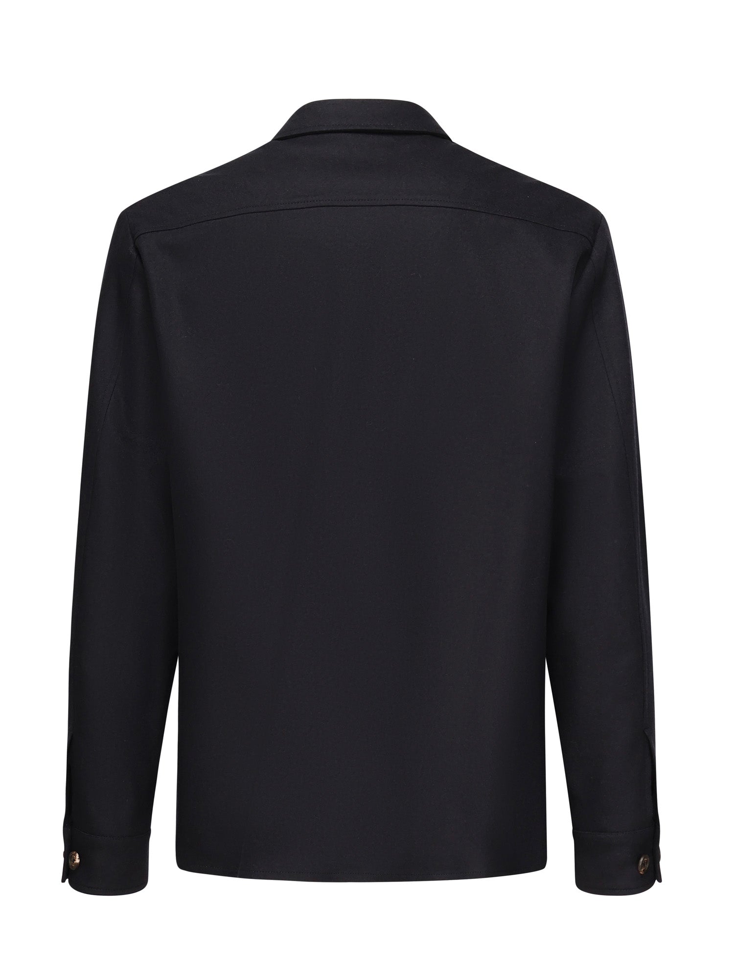 Eleventy Shirts Blue Wool Cashmere Elastam