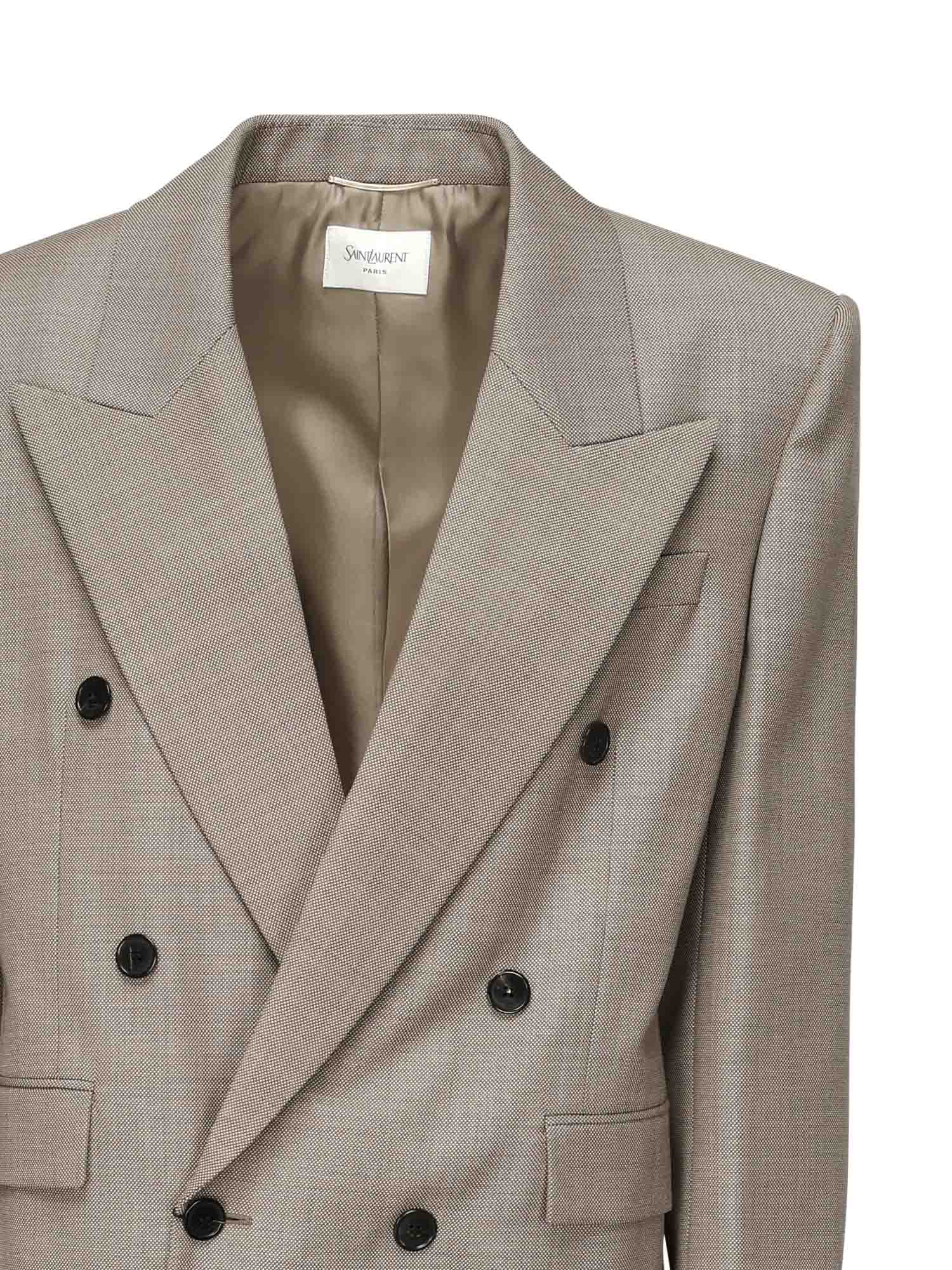 Saint Laurent Jackets Taupe/beige Wool