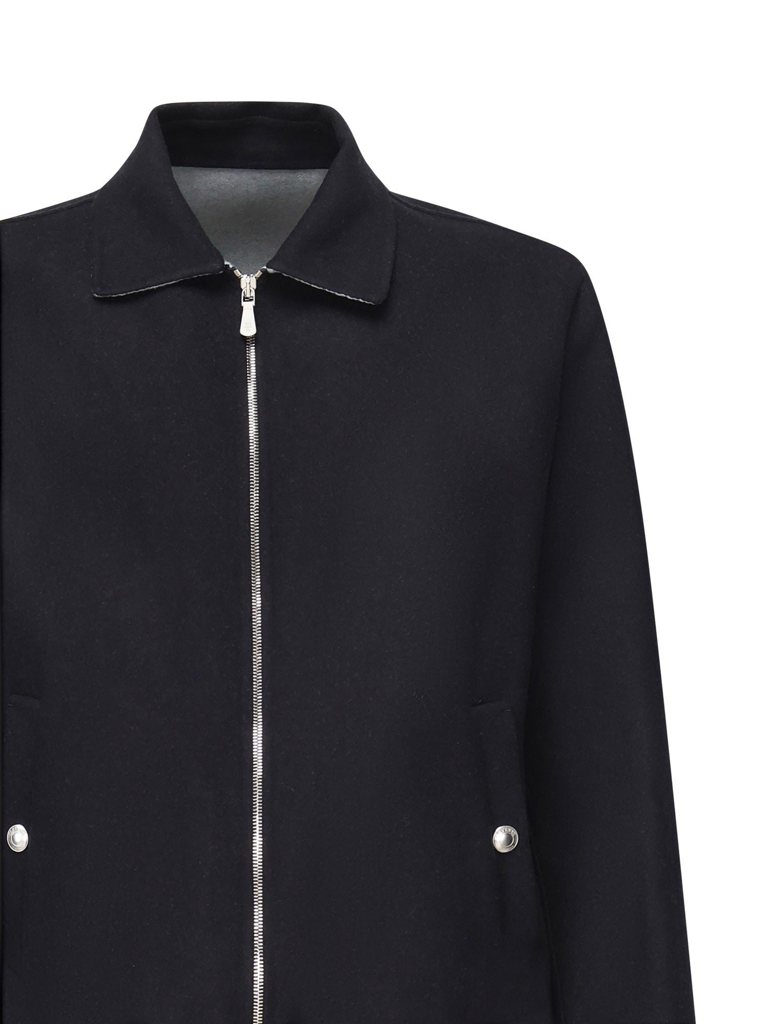 Eleventy Coats Blue Wool
