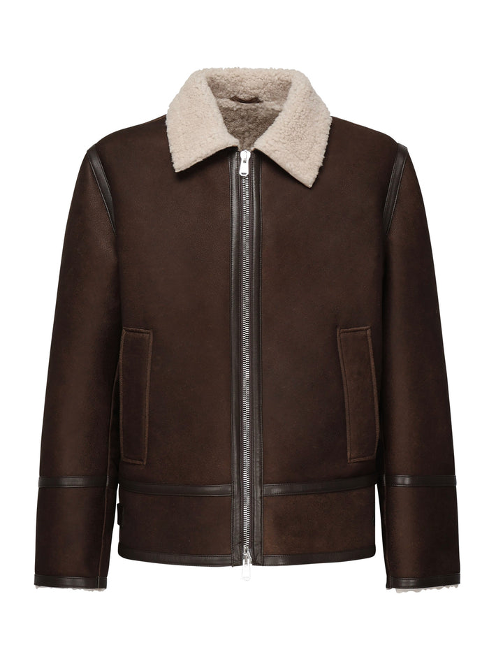 Dondup Coats Brown Lambskin