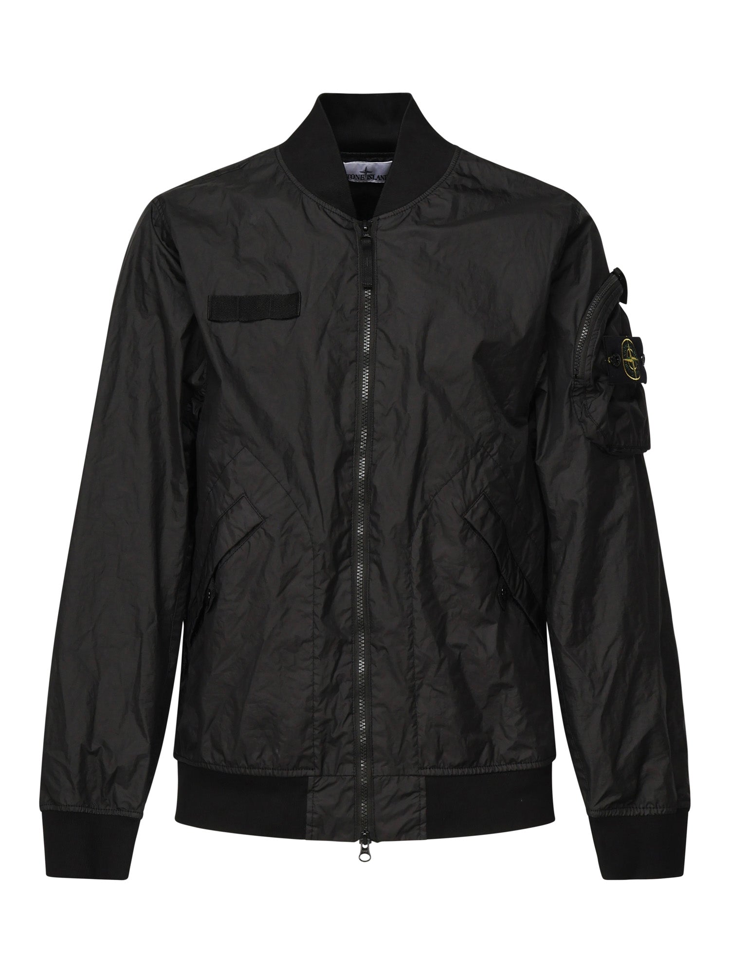 Stone Island Coats Black Polyamide