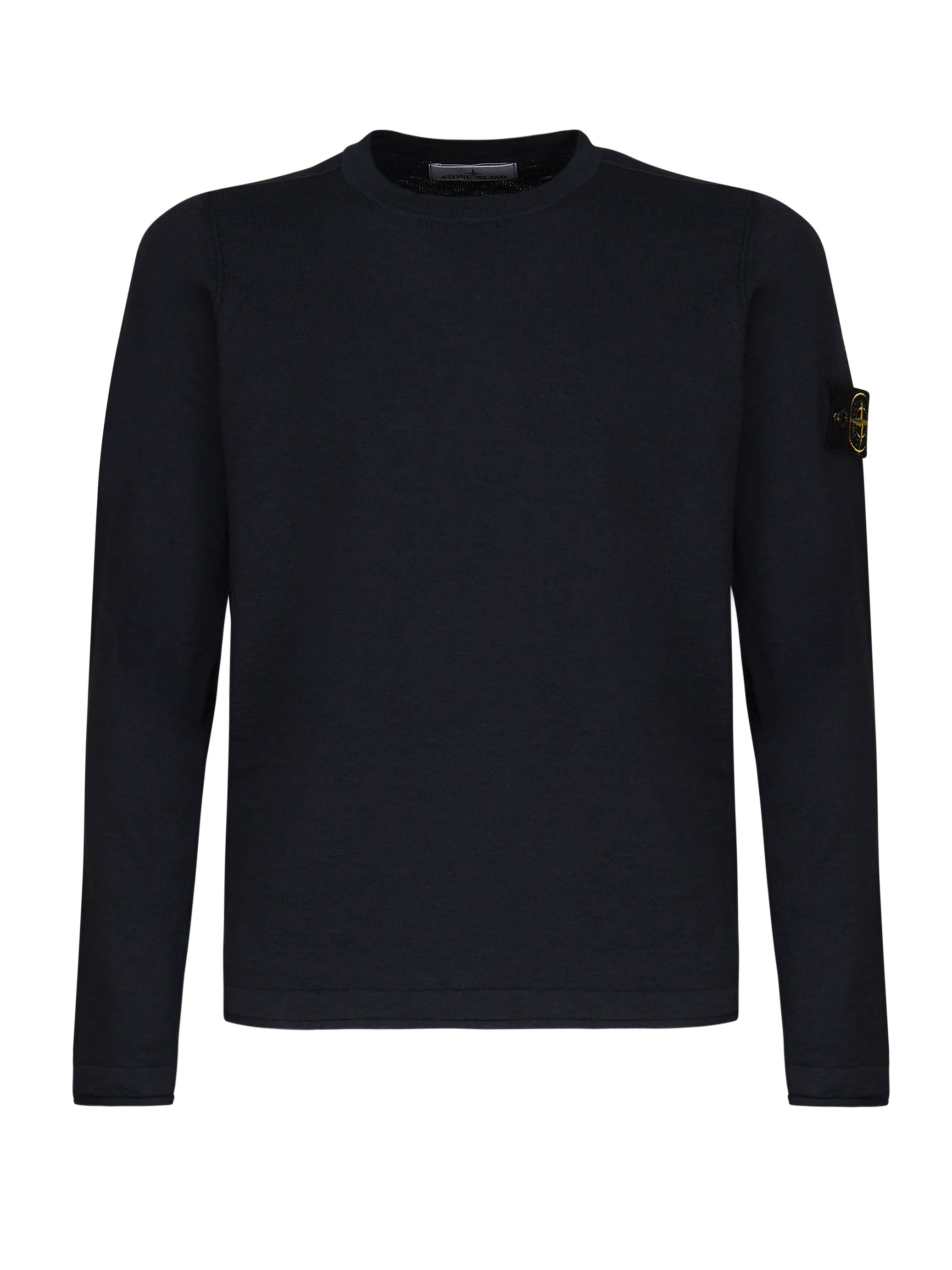 Stone Island Sweaters Black Cotton