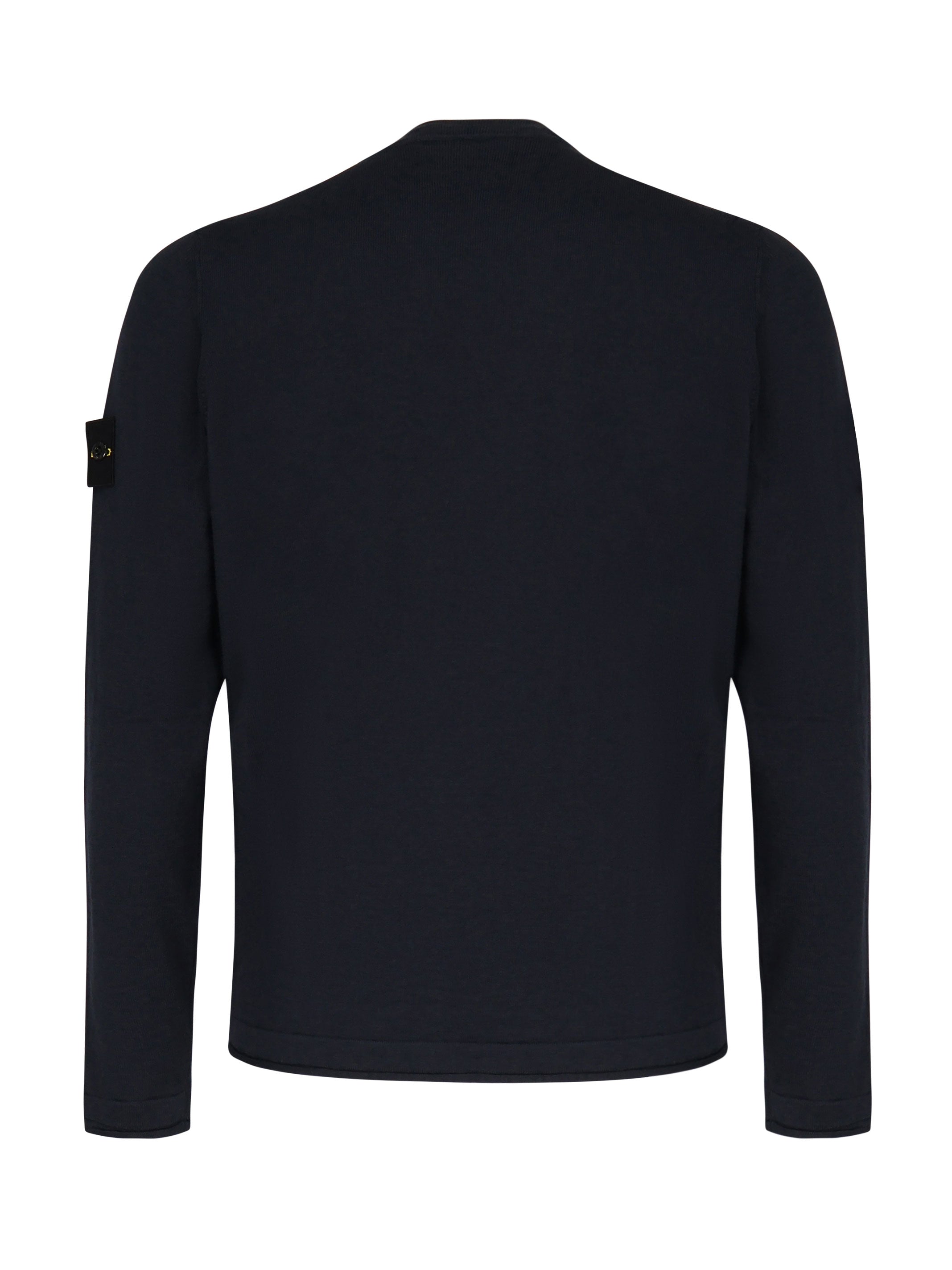 Stone Island Sweaters Black Cotton