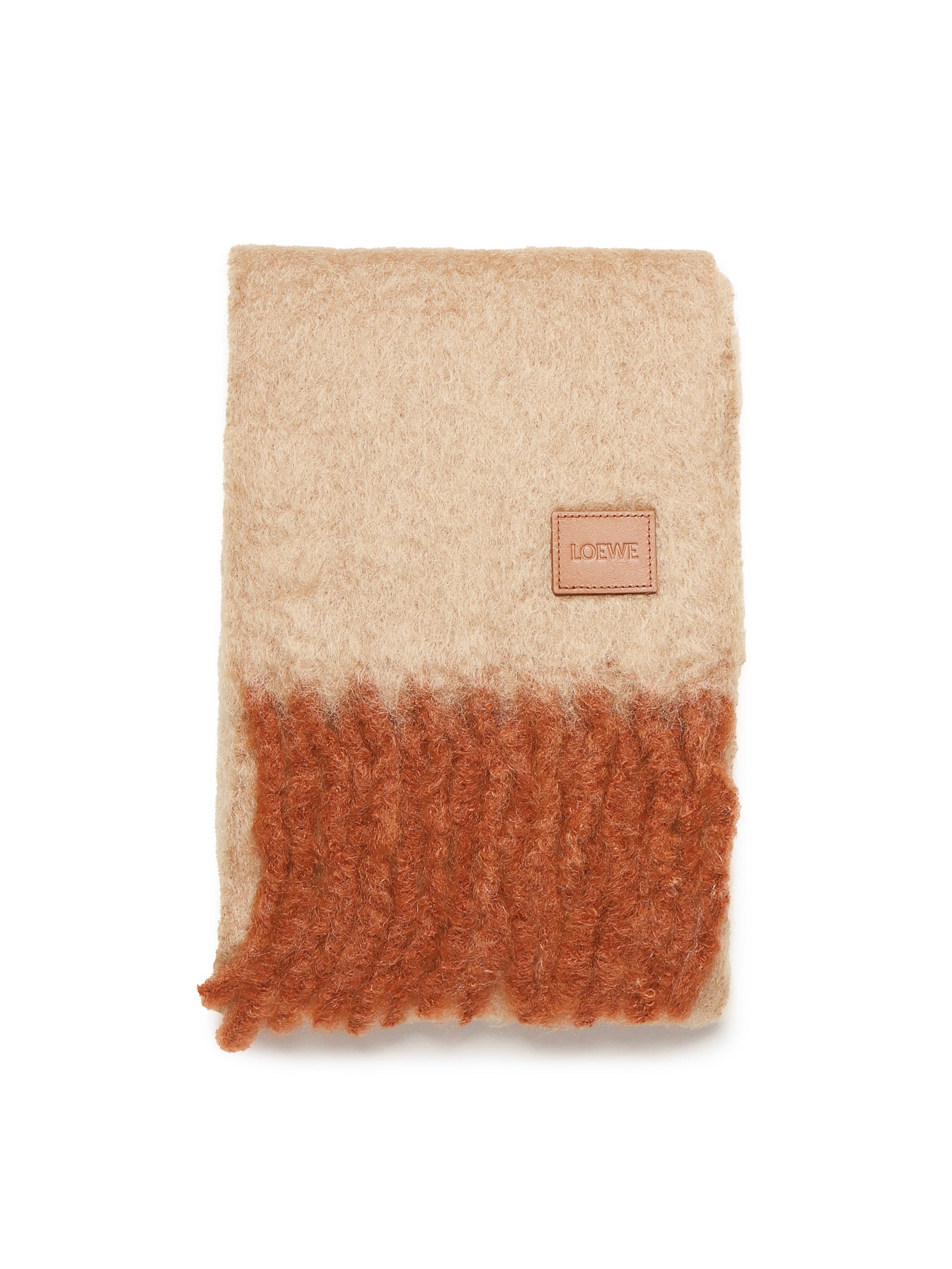 Loewe Scarfs Beige/orange Wool