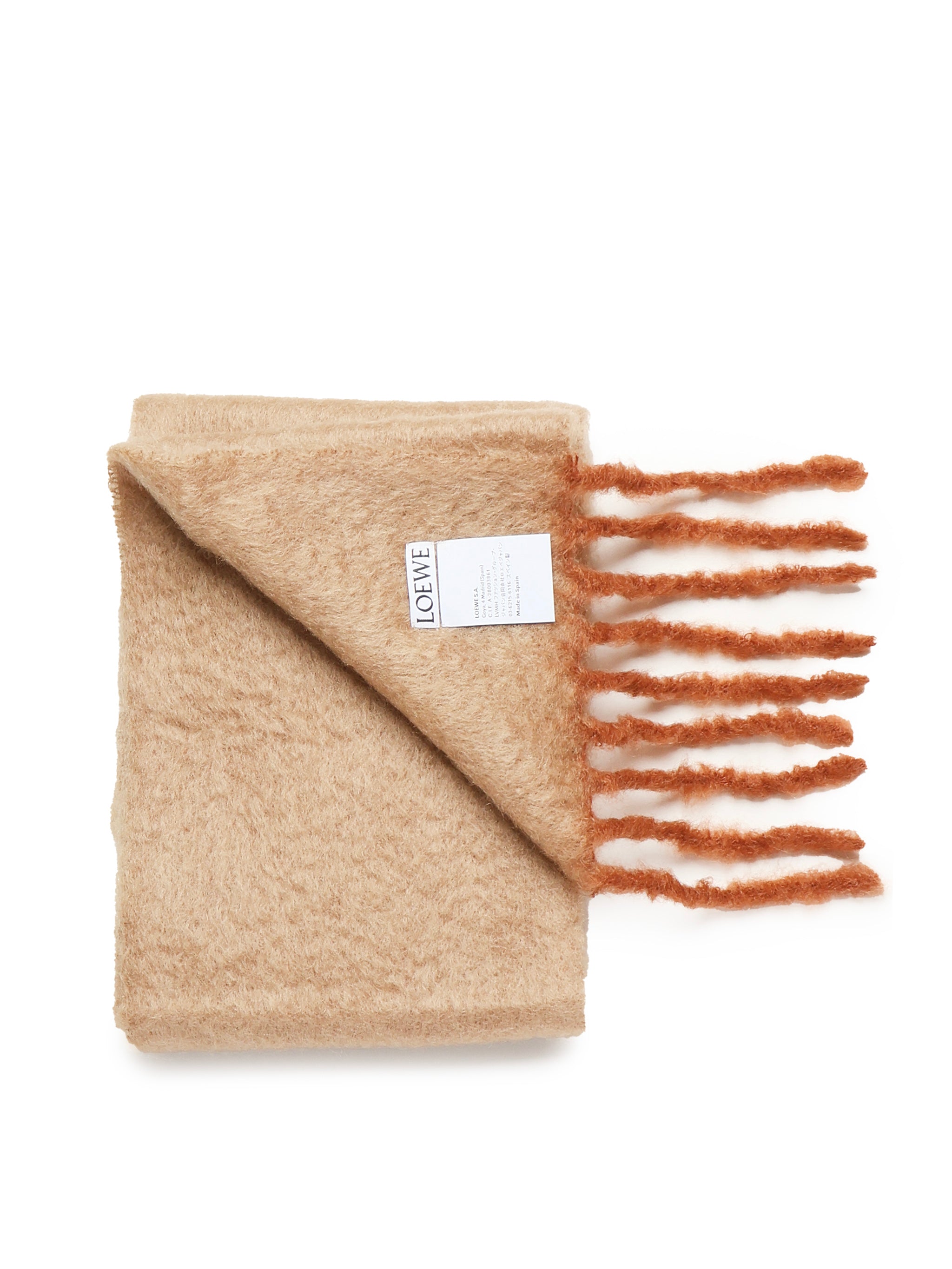 Loewe Scarfs Beige/orange Wool