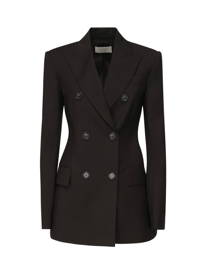 Sportmax Jackets Brown Wool