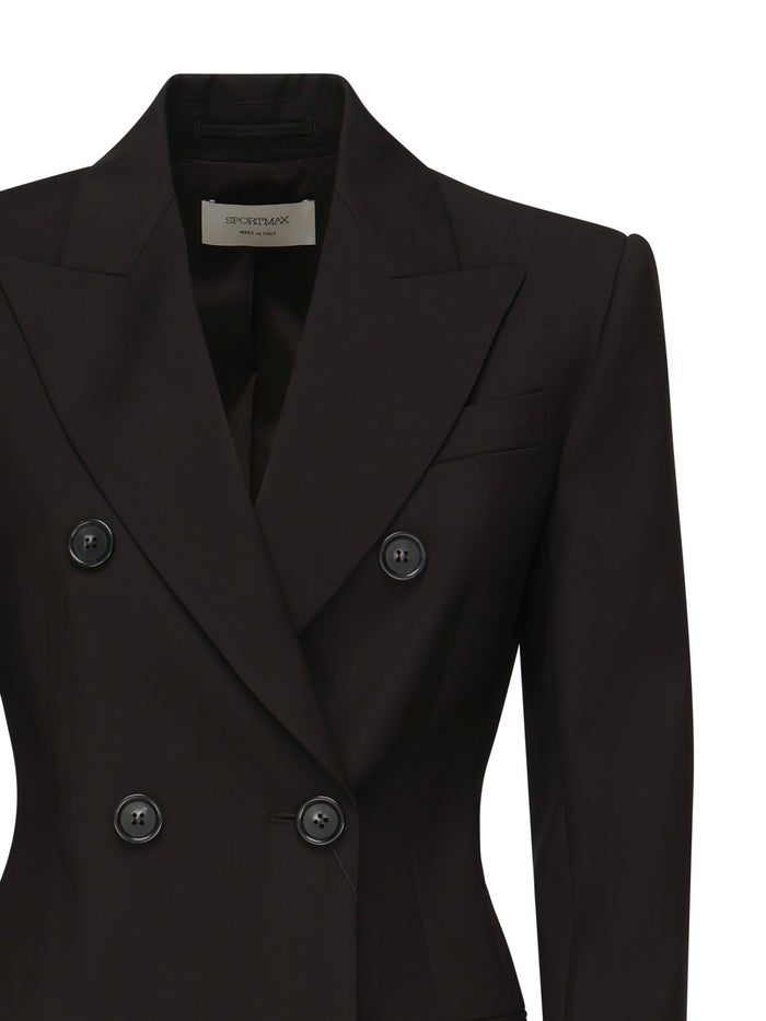 Sportmax Jackets Brown Wool