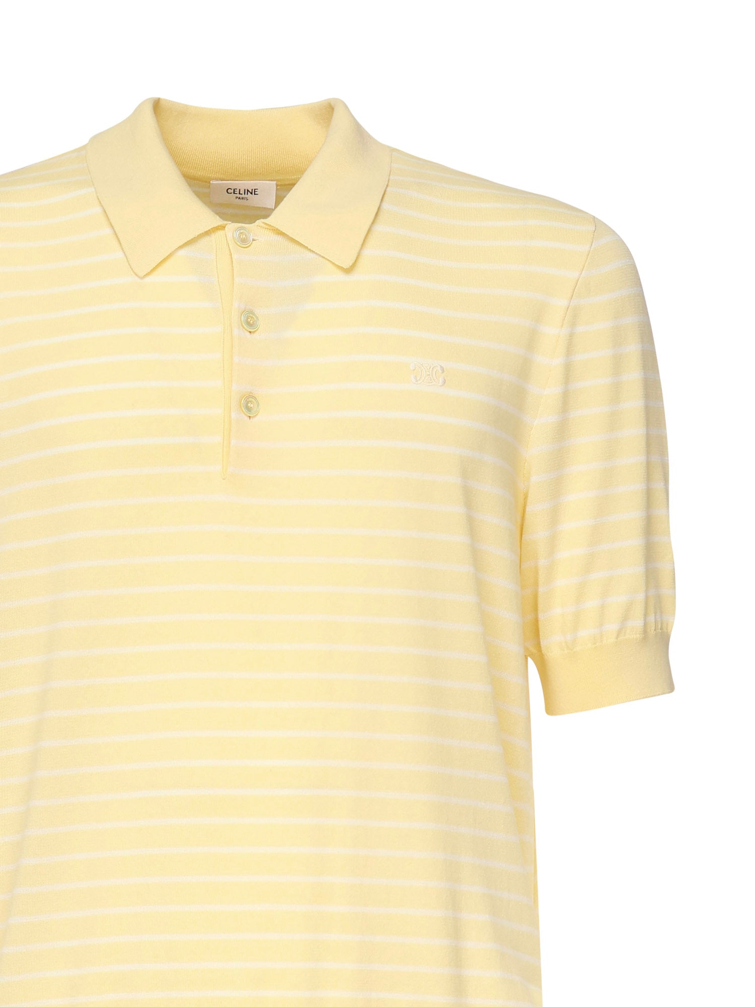 Céline T-shirts and Polos Pale Yellow/ecru