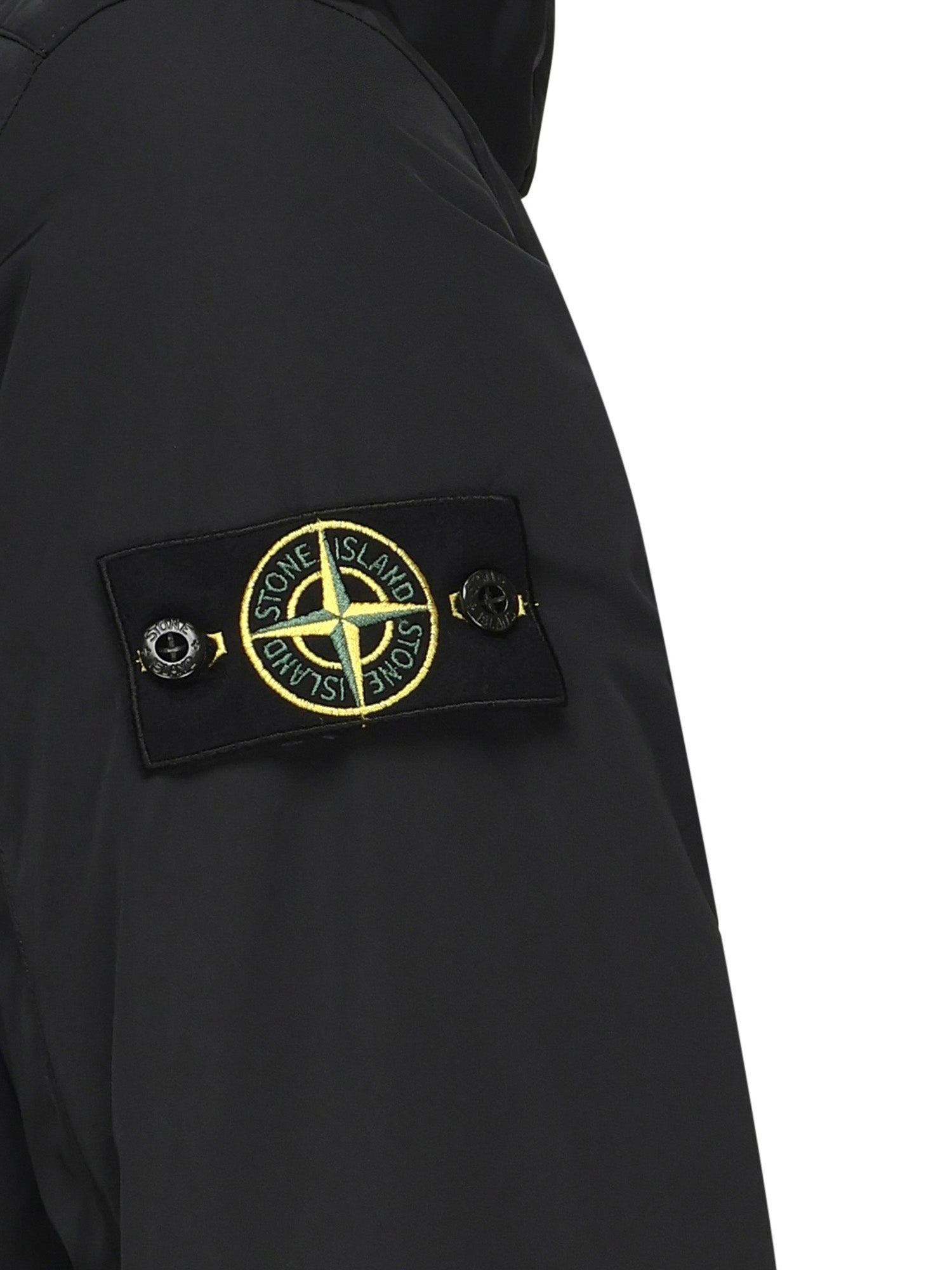 Stone Island Coats Black Polyester