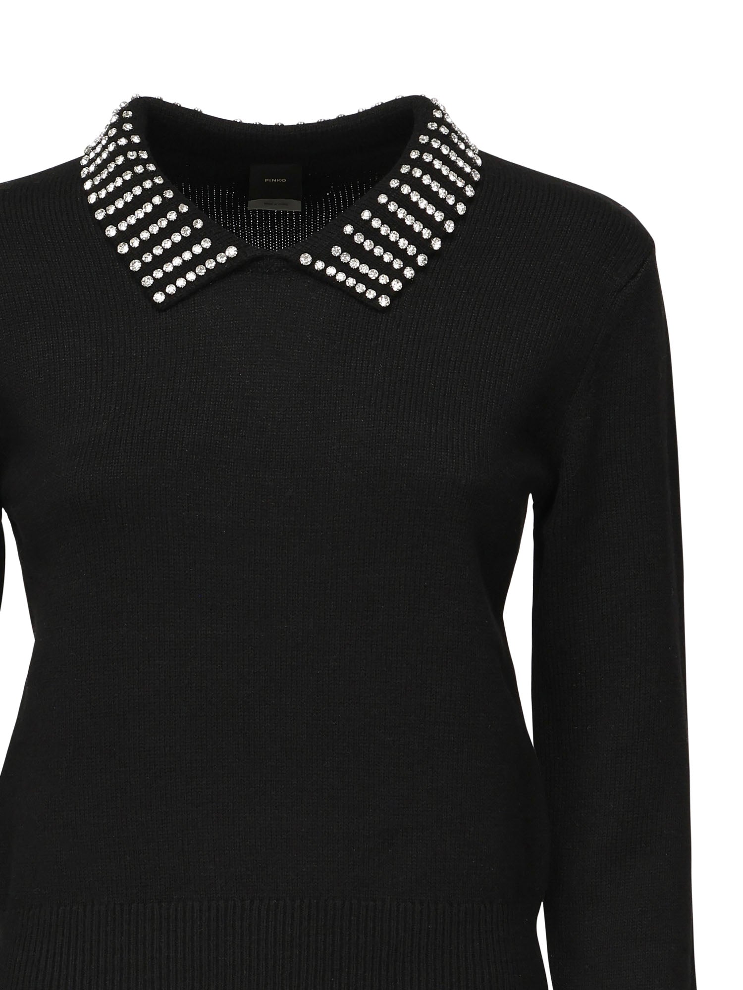 Pinko Sweaters Black Nylon