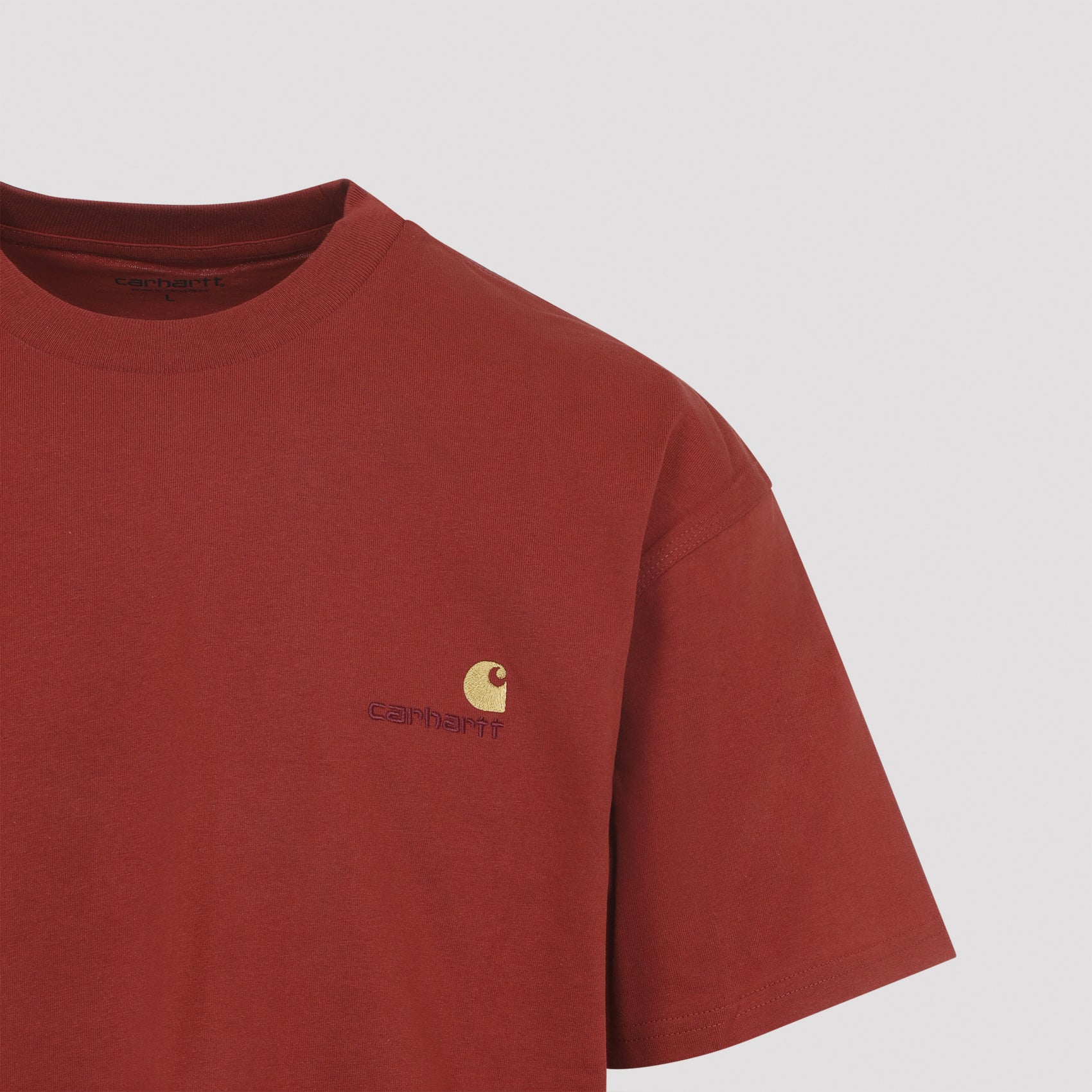 American Script T-shirt Red Cotton Tshirt