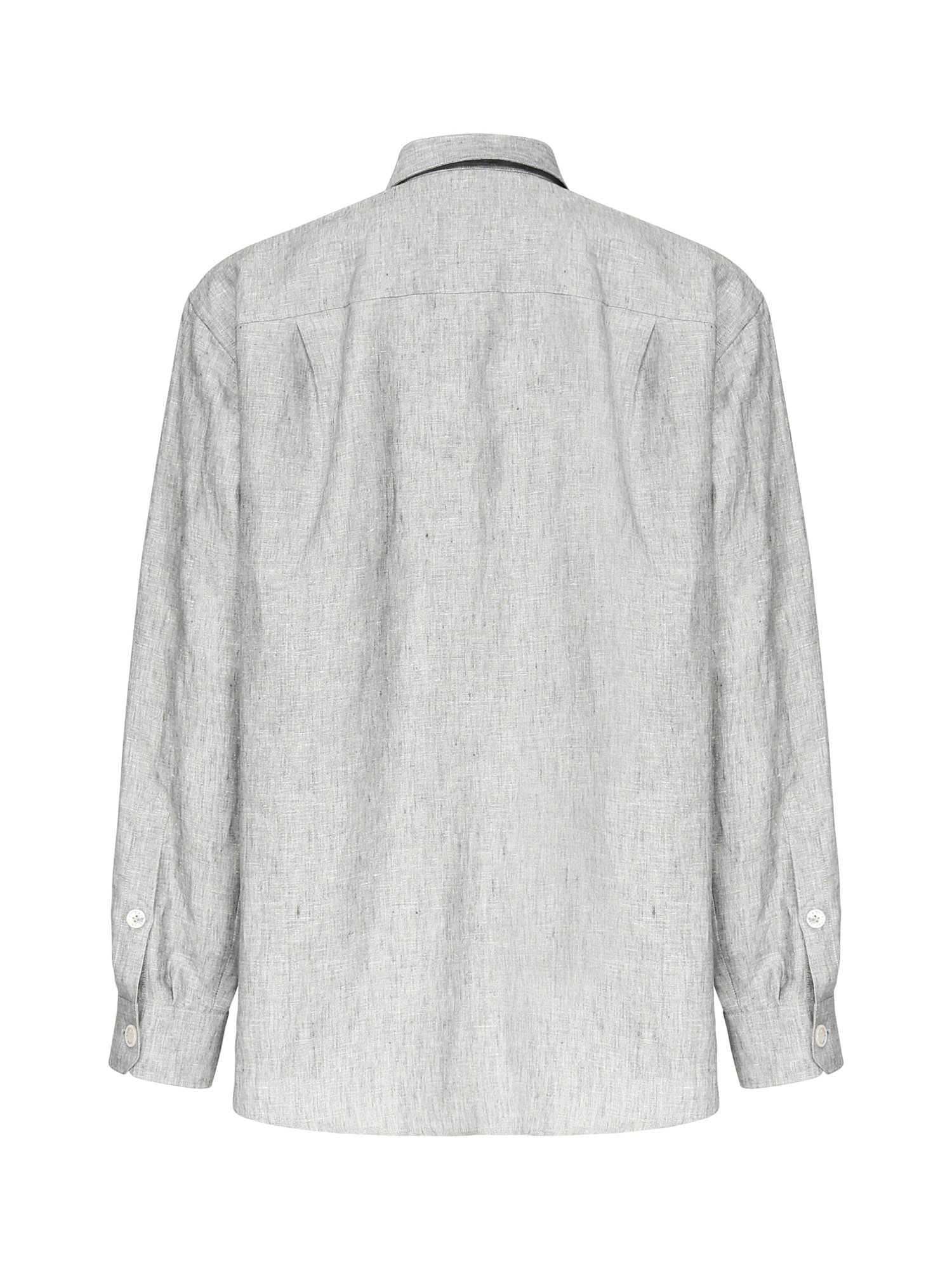 Dolce & Gabbana Shirts Grey Linen