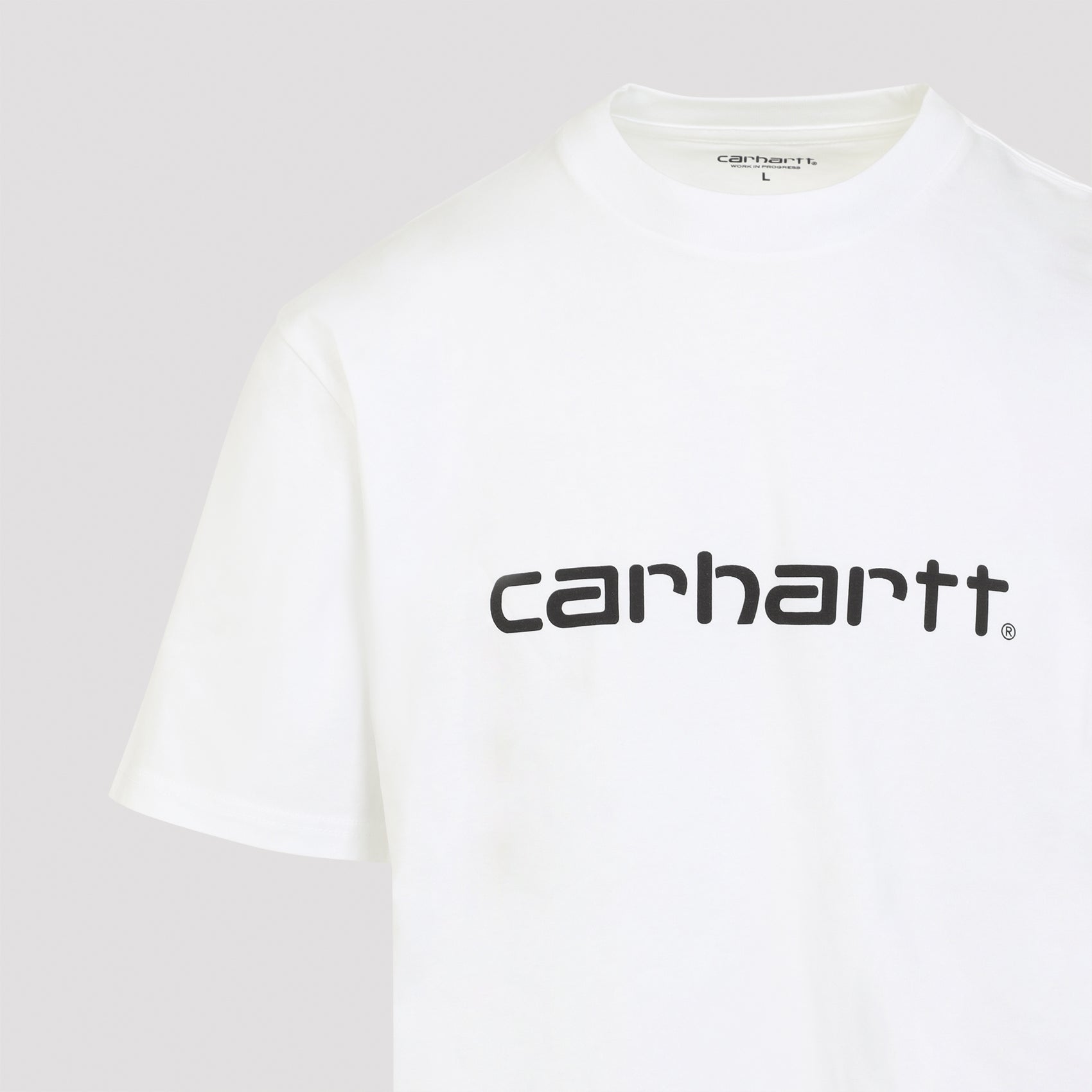 Script T-shirt White Cotton Tshirt