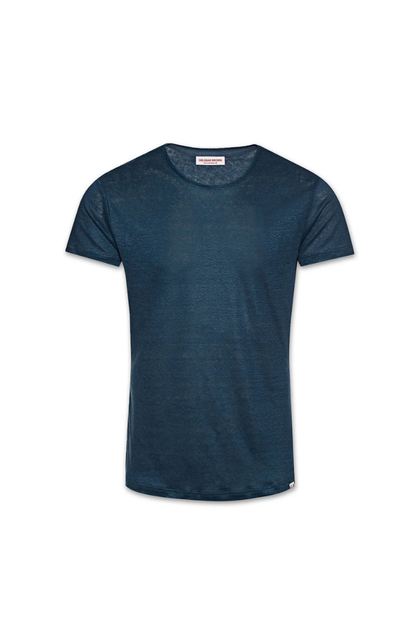 Orlebar Brown Ob-T Linen-276201-Oceanic Blue Brown,blue Clothing