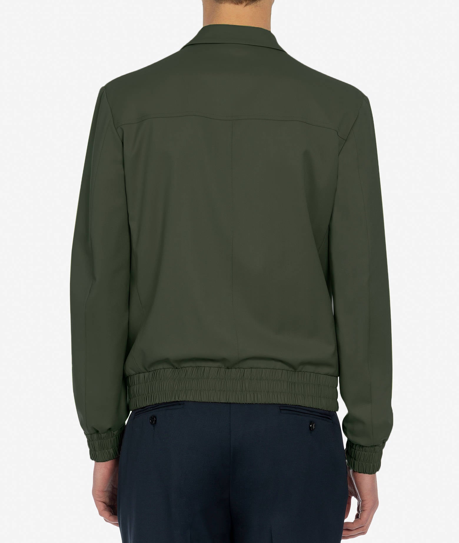 Wool Jacket Croker Olive Sportwear Blouson