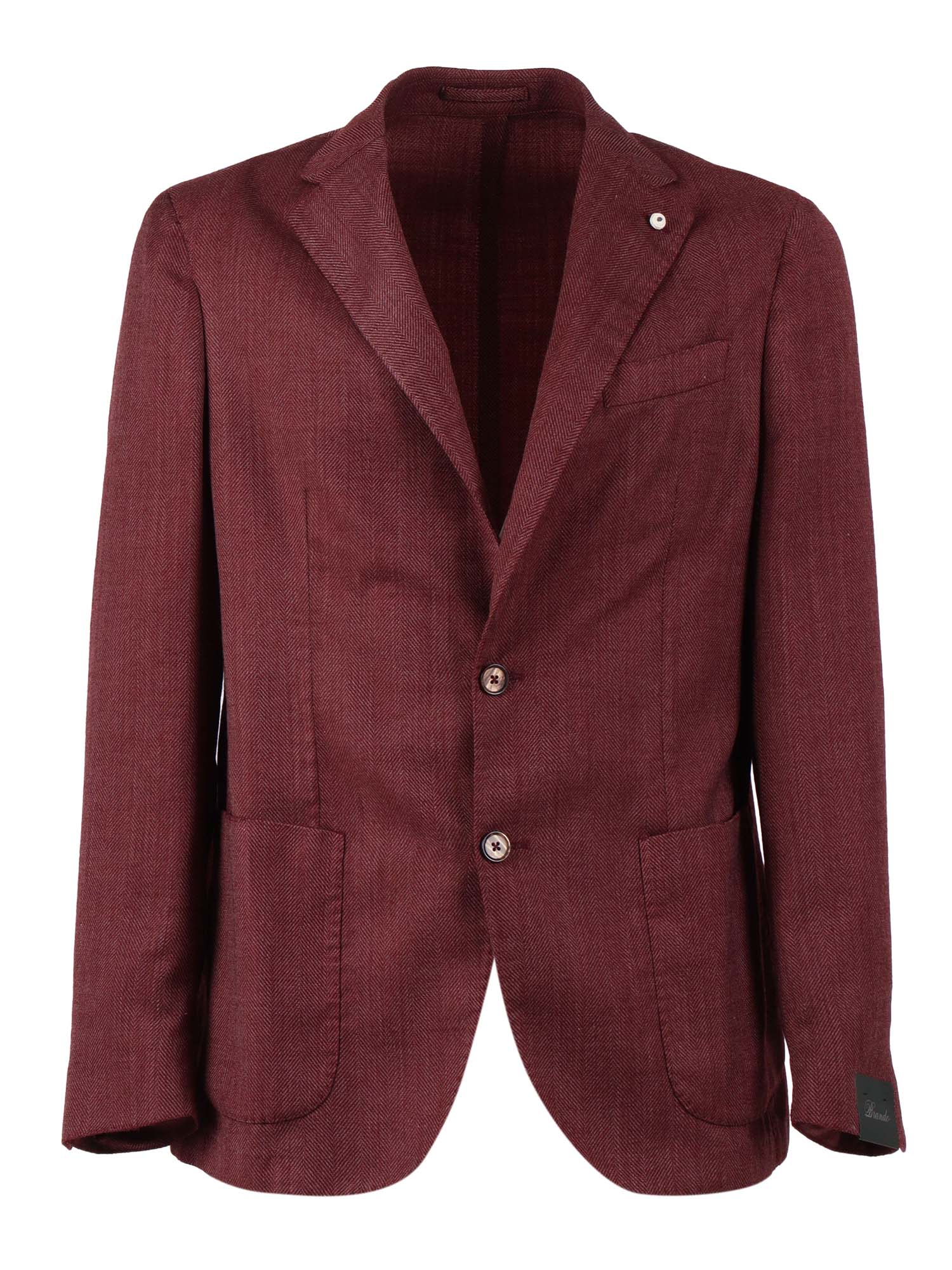 Jacket Bordeaux Virgin Wool Polyester