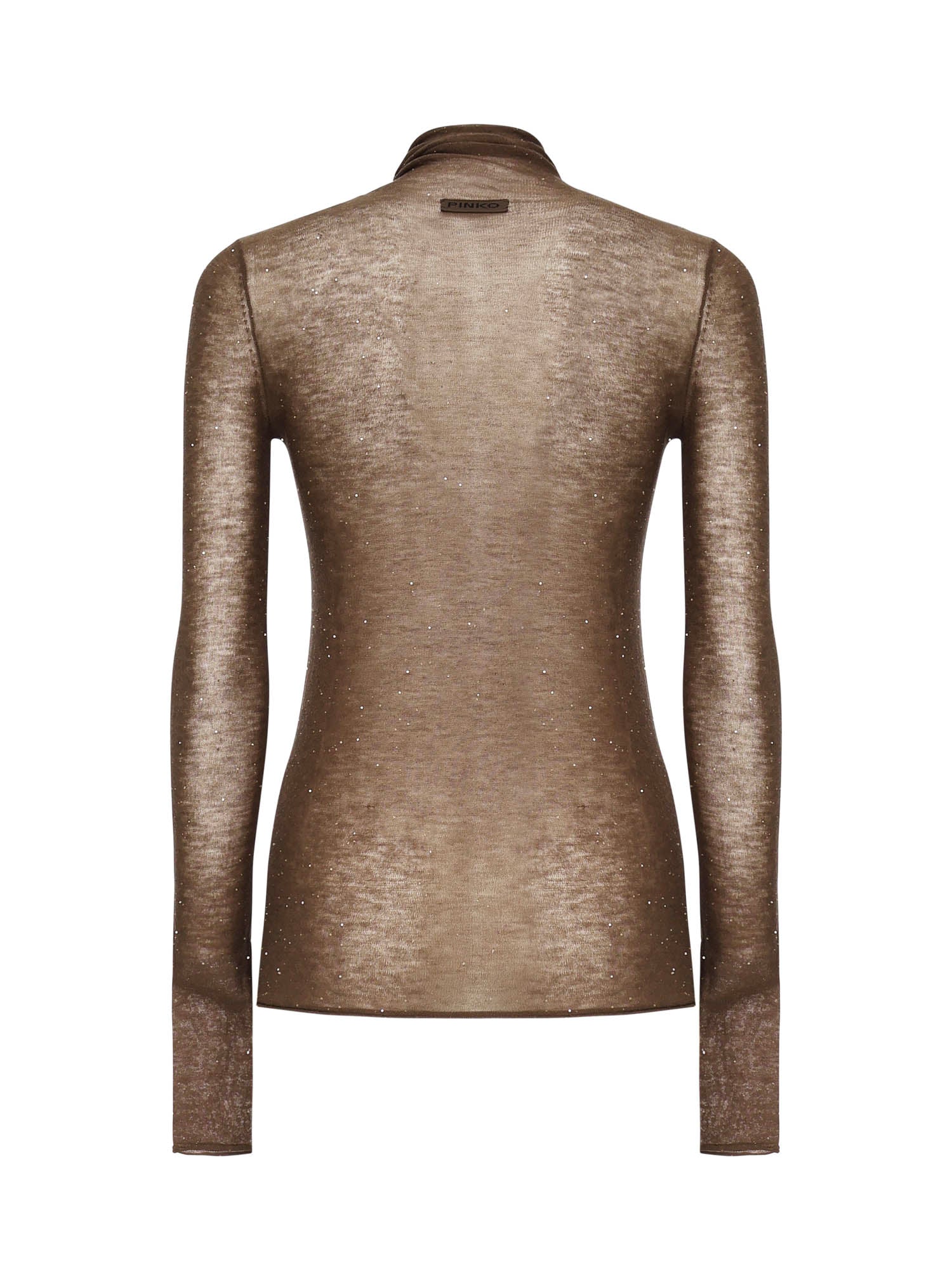 Pinko Sweaters Brown Wool