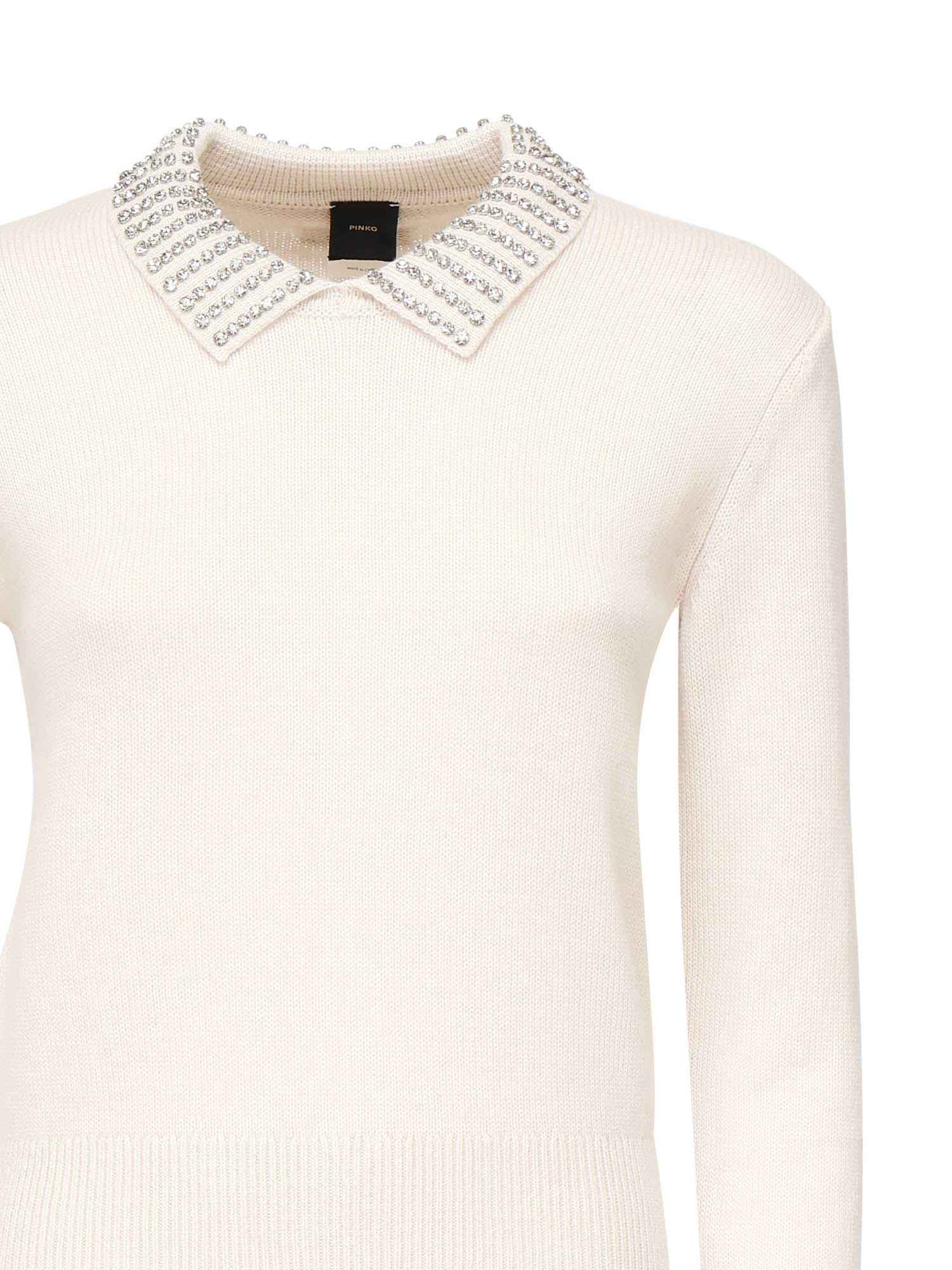 Pinko Sweaters White Nylon