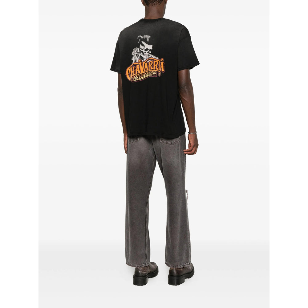 T-Shirt Willy Chavarria Black Cotton: 100. T-shirts