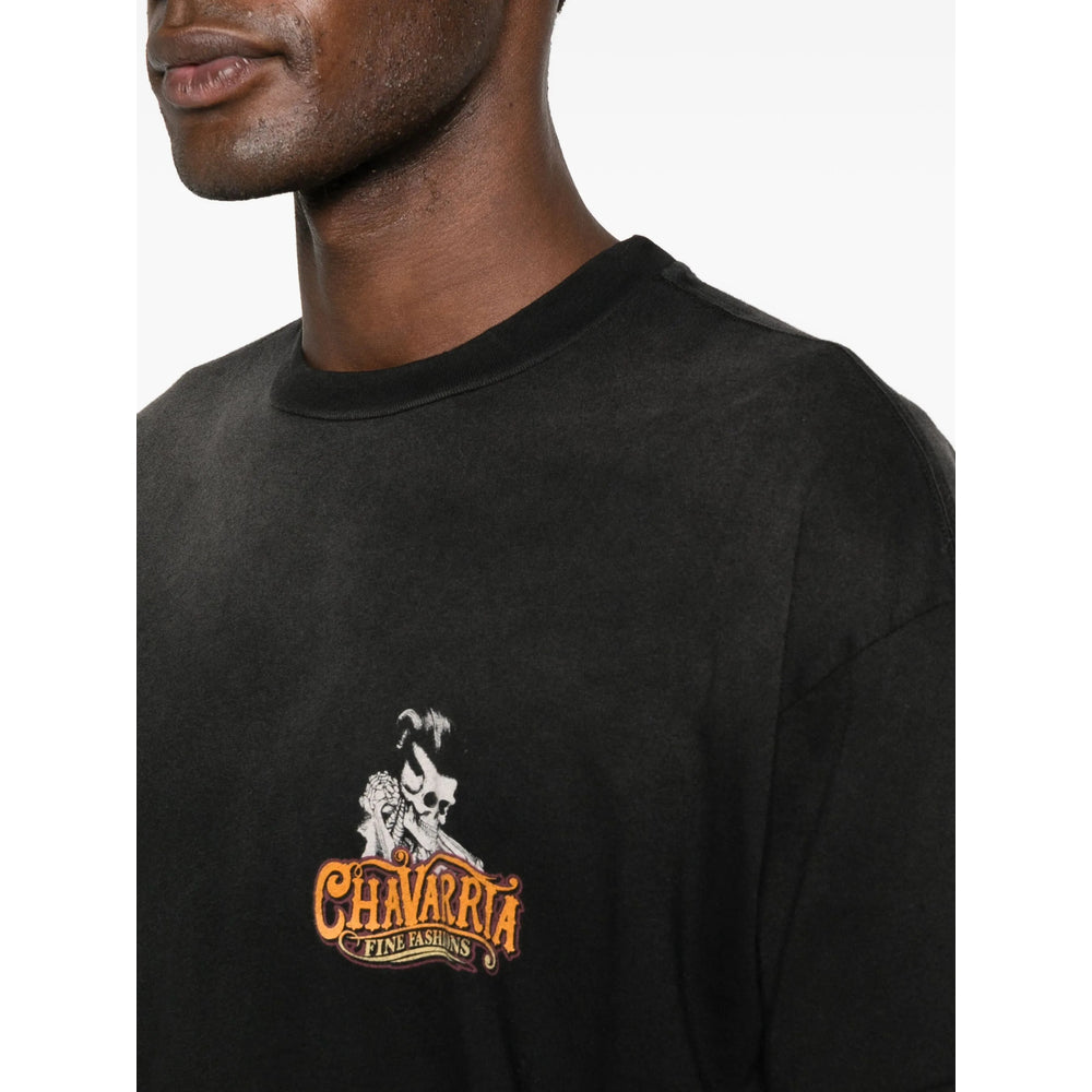 T-Shirt Willy Chavarria Black Cotton: 100. T-shirts