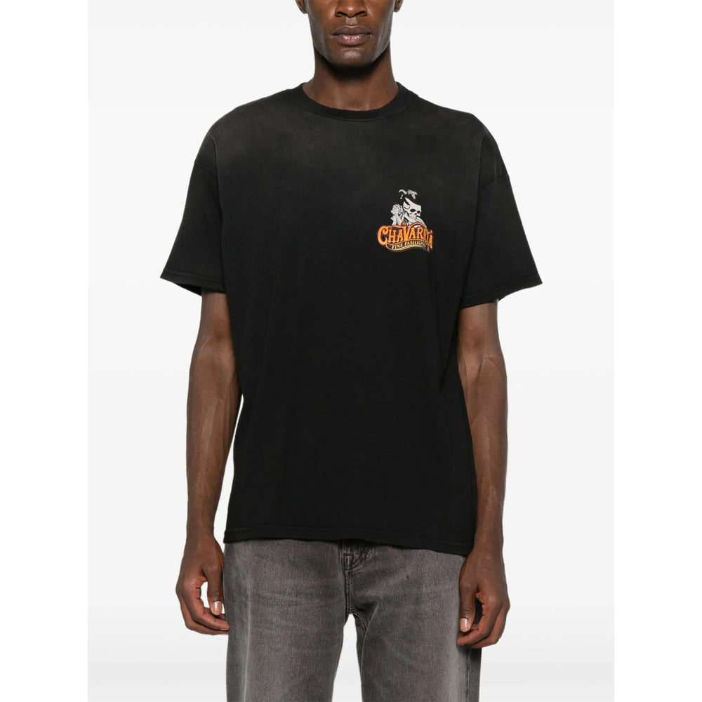 T-Shirt Willy Chavarria Black Cotton: 100. T-shirts