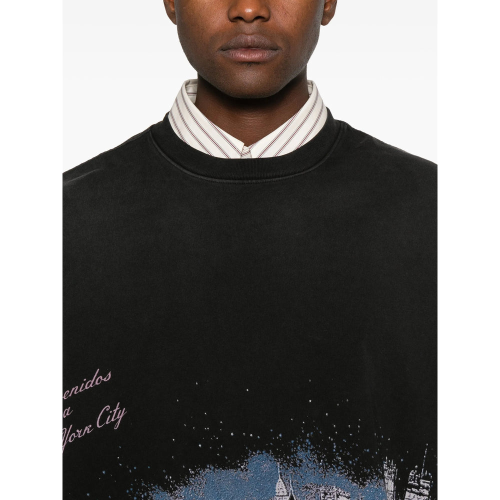 T-Shirt Willy Chavarria Black Cotton: 100. T-shirts