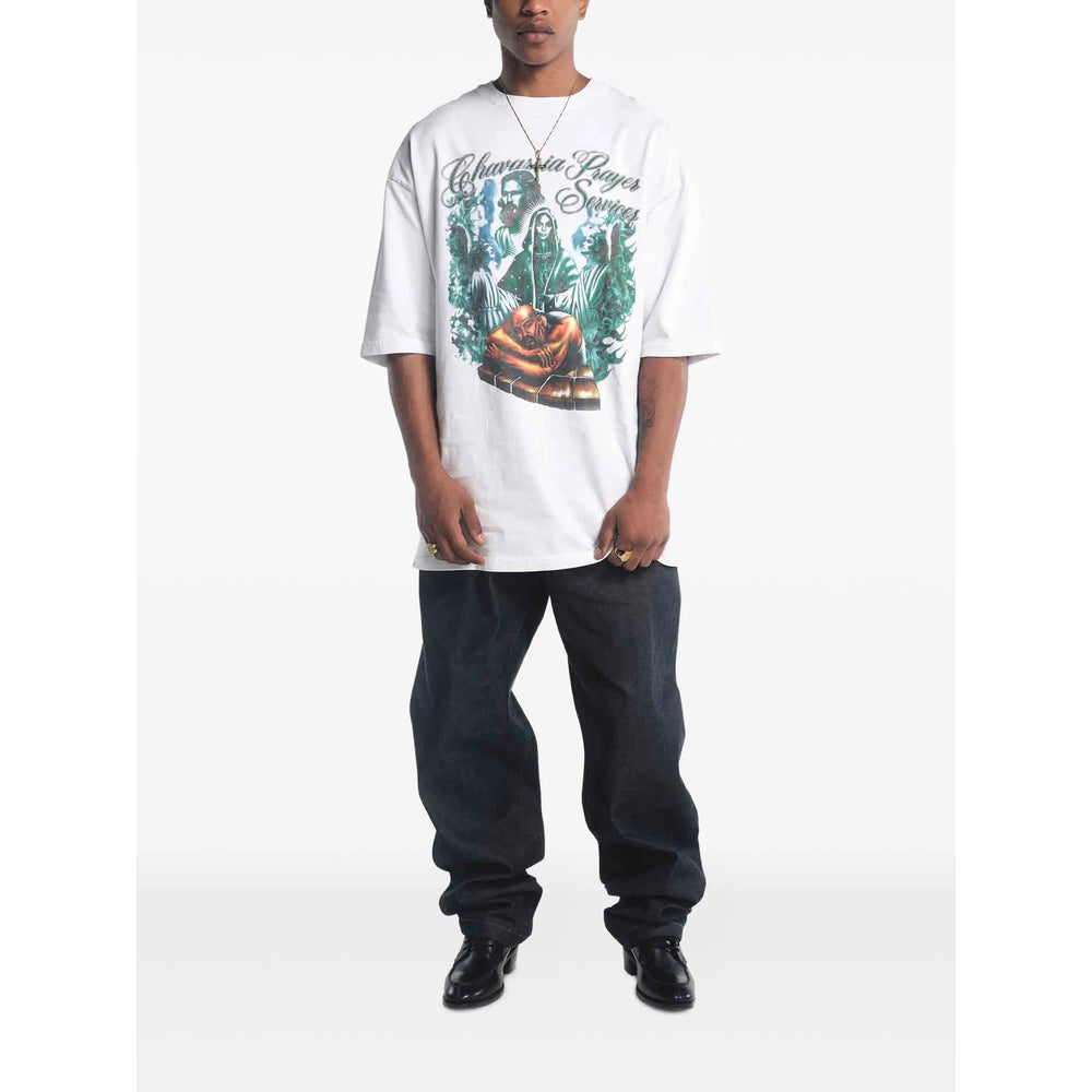 T-Shirt Willy Chavarria White Cotton: 100. T-shirts