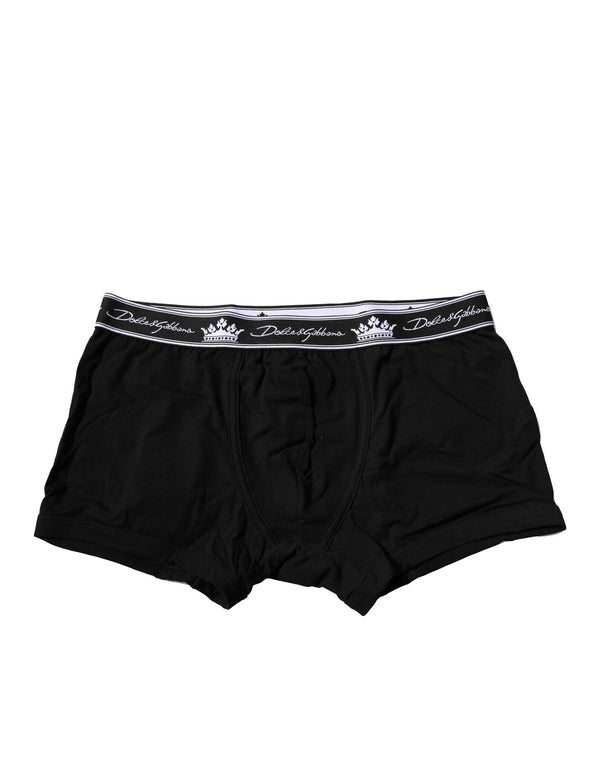 Dolce & Gabbana 90% Cotton boxer brief in black