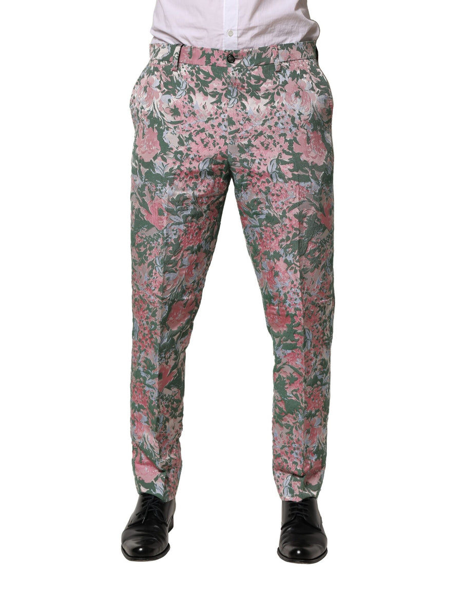Dolce & Gabbana 48% Nylon 33% Cotton 19% Acetate; Lining: 100% Viscose trousers in multicolor