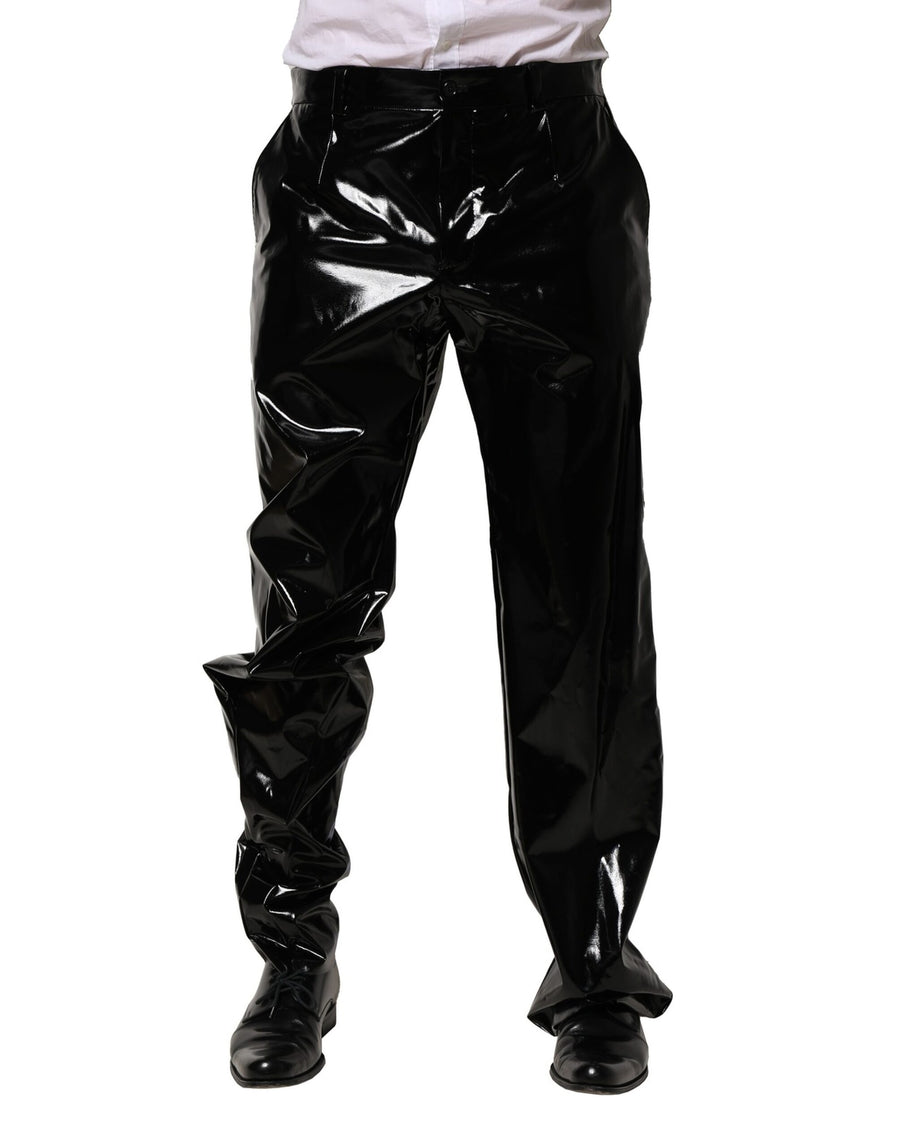 Dolce & Gabbana 86% Nylon trousers in black
