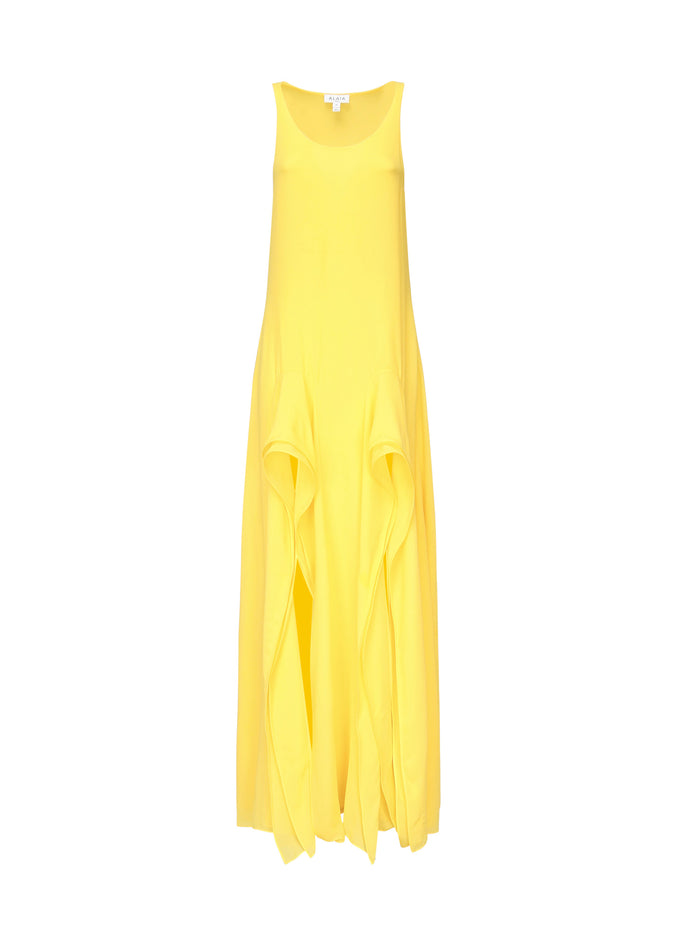 Alaia Dresses Yellow Viscose