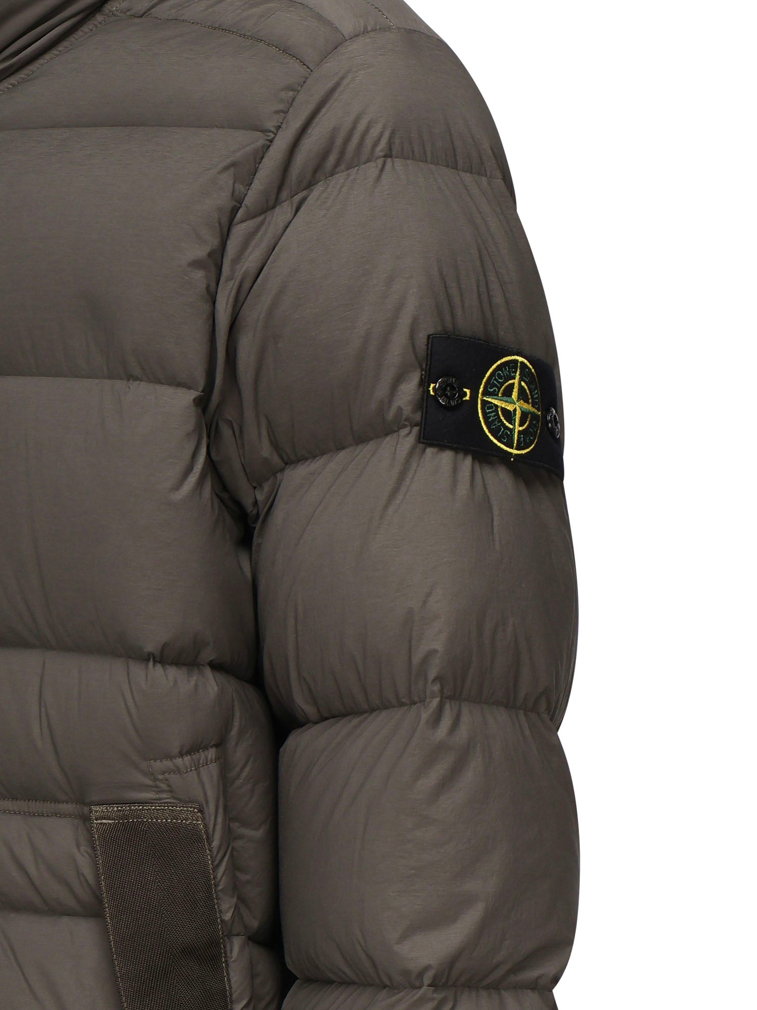 Stone Island Coats Cement Polyamide Elastane