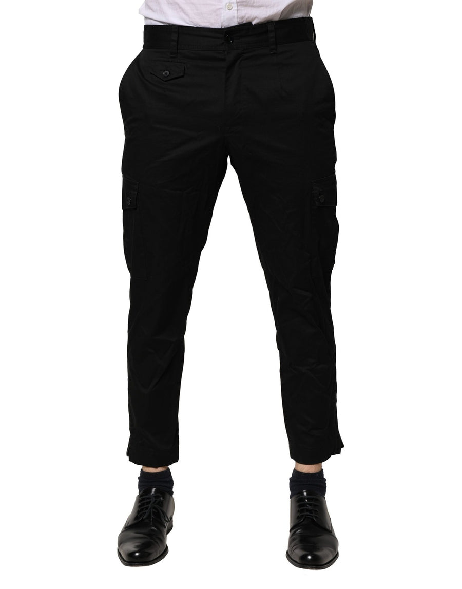 Dolce & Gabbana 97% Cotton trousers in black