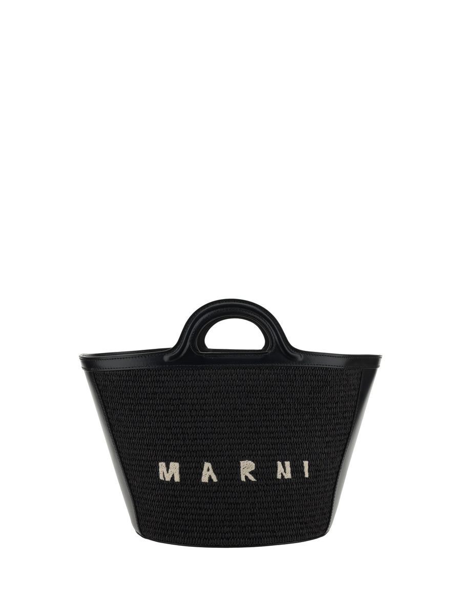 Marni 70% cotton bucket bag in black