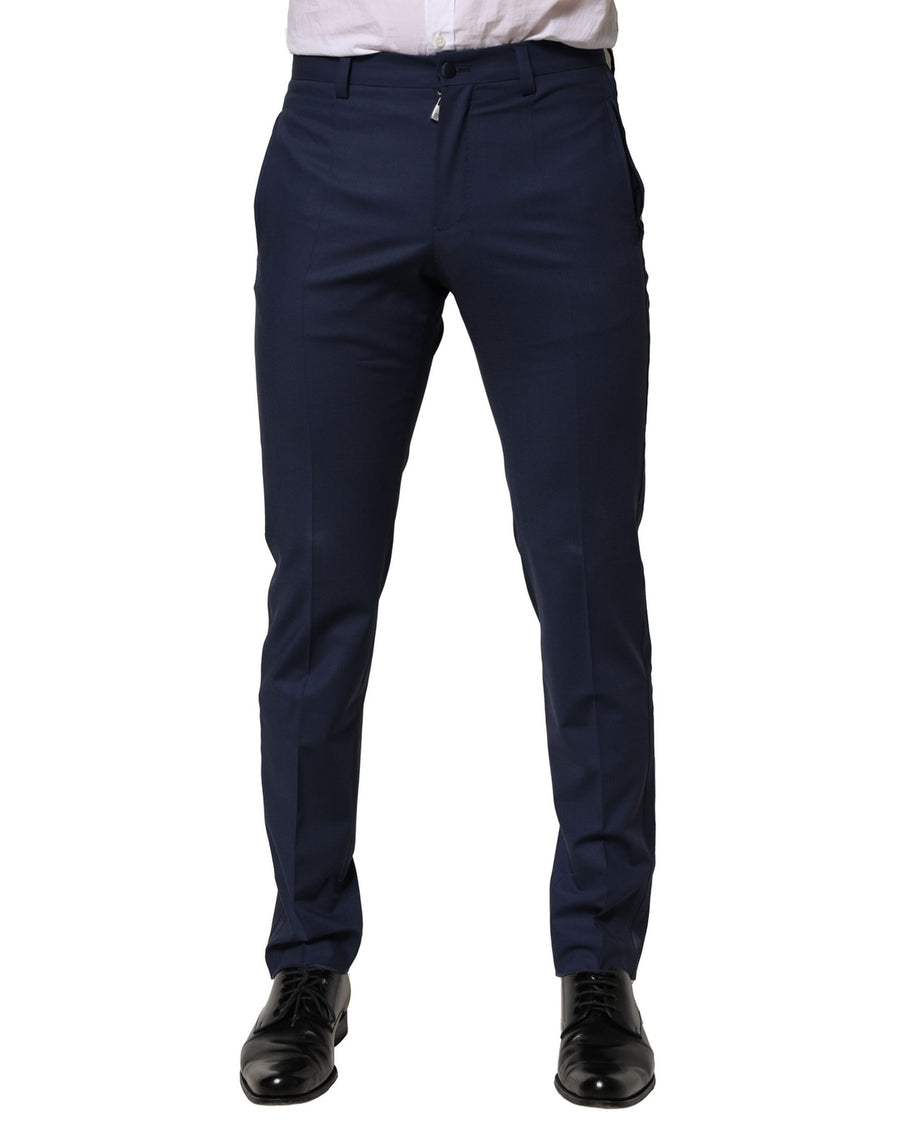 Dolce & Gabbana 92% Virgin Wool trousers in navy