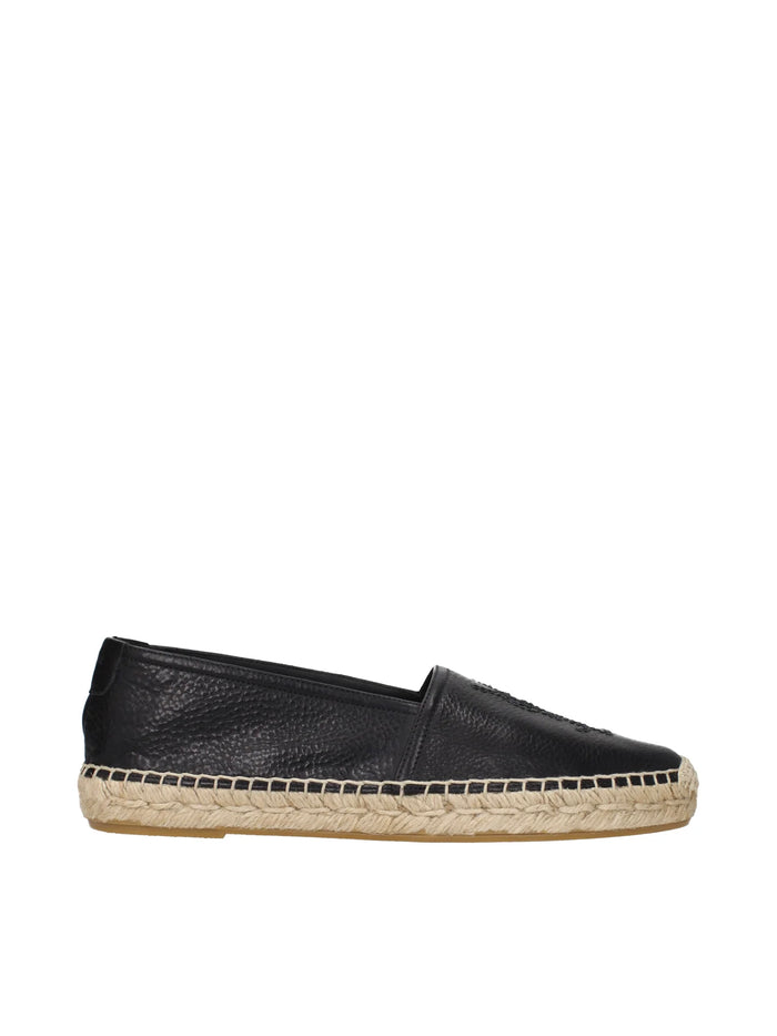 Saint Laurent Flat Shoes Black Calfskin