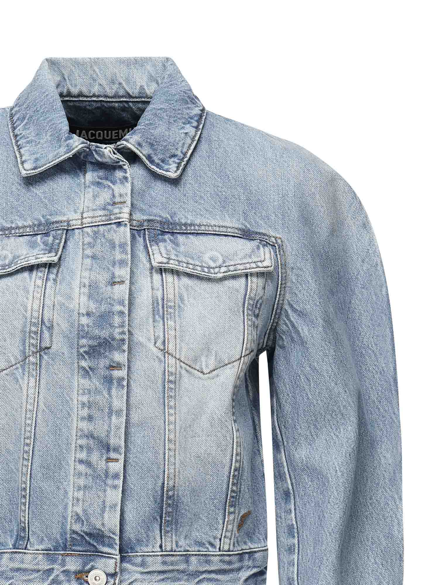 JACQUEMUS Coats Blue/tabac Cotton