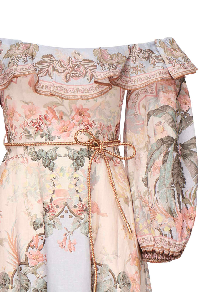 Zimmermann Dresses Blue Floral Linen
